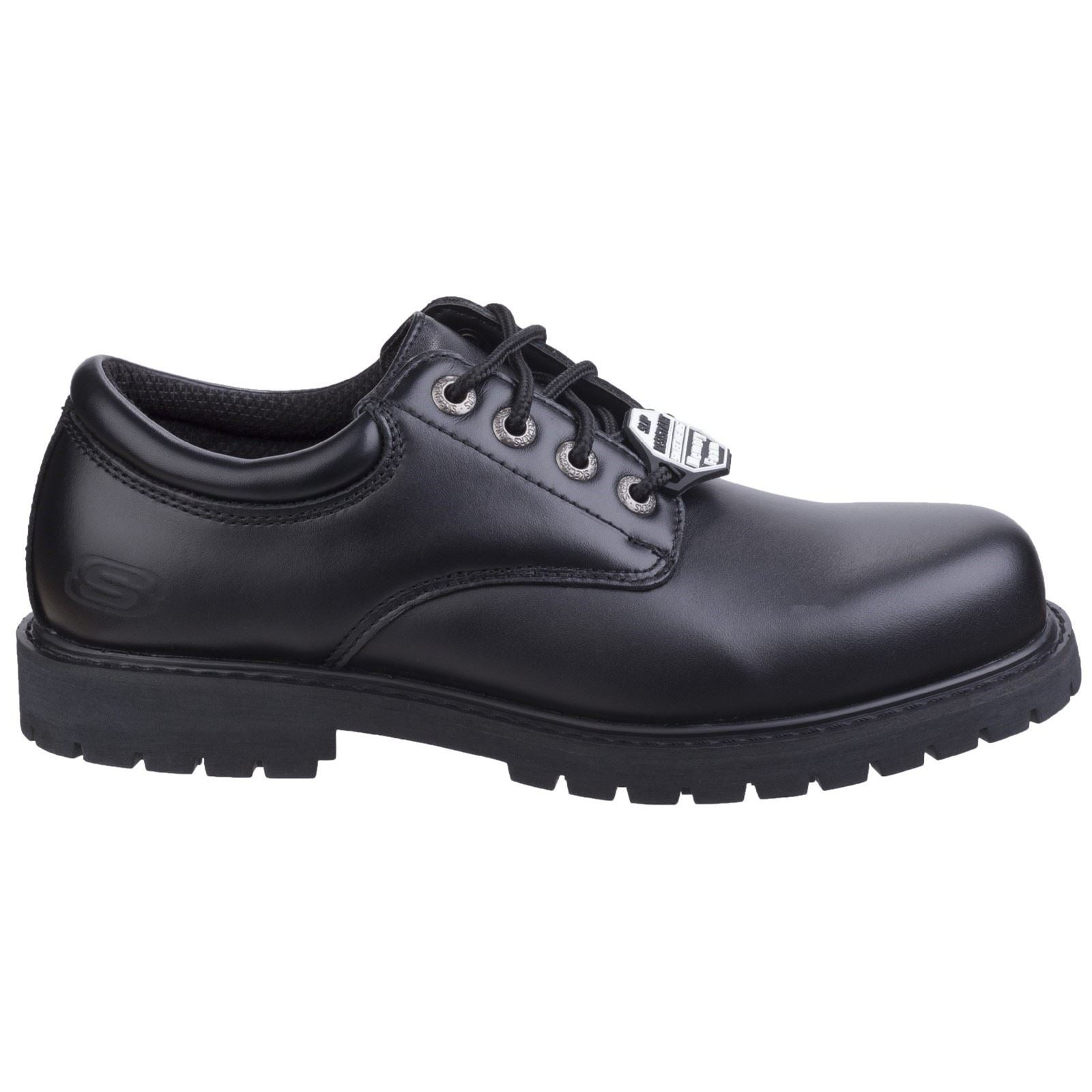 Skechers Workwear Cottonwood Elks Leather Men's Black Safety Shoes