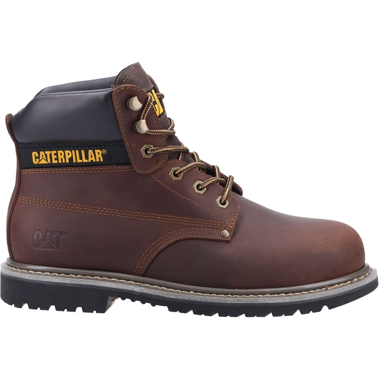Caterpillar Men's Powerplant GYW Safety Boot in Brown