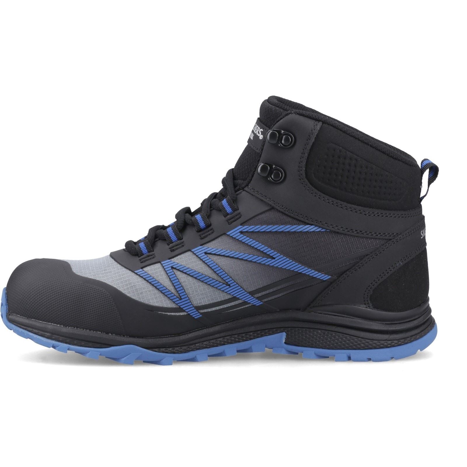 Skechers Workwear Puxal Firmle Leather Men's Black/Blue Safety Boots