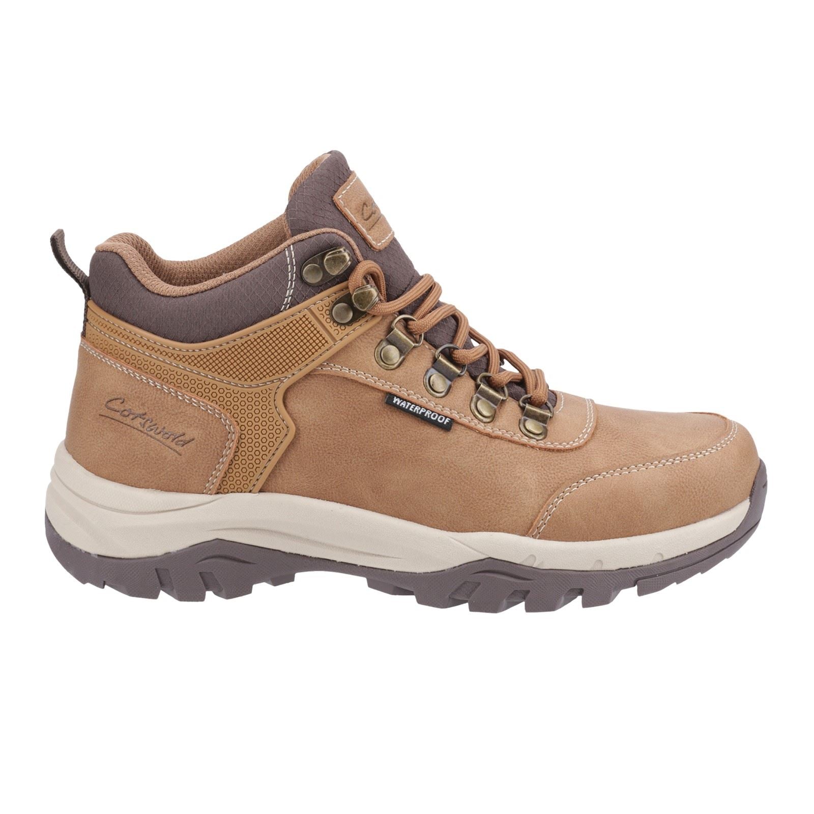 Cotswold Overbury Polyurethane Women's Tan Hiking Boots