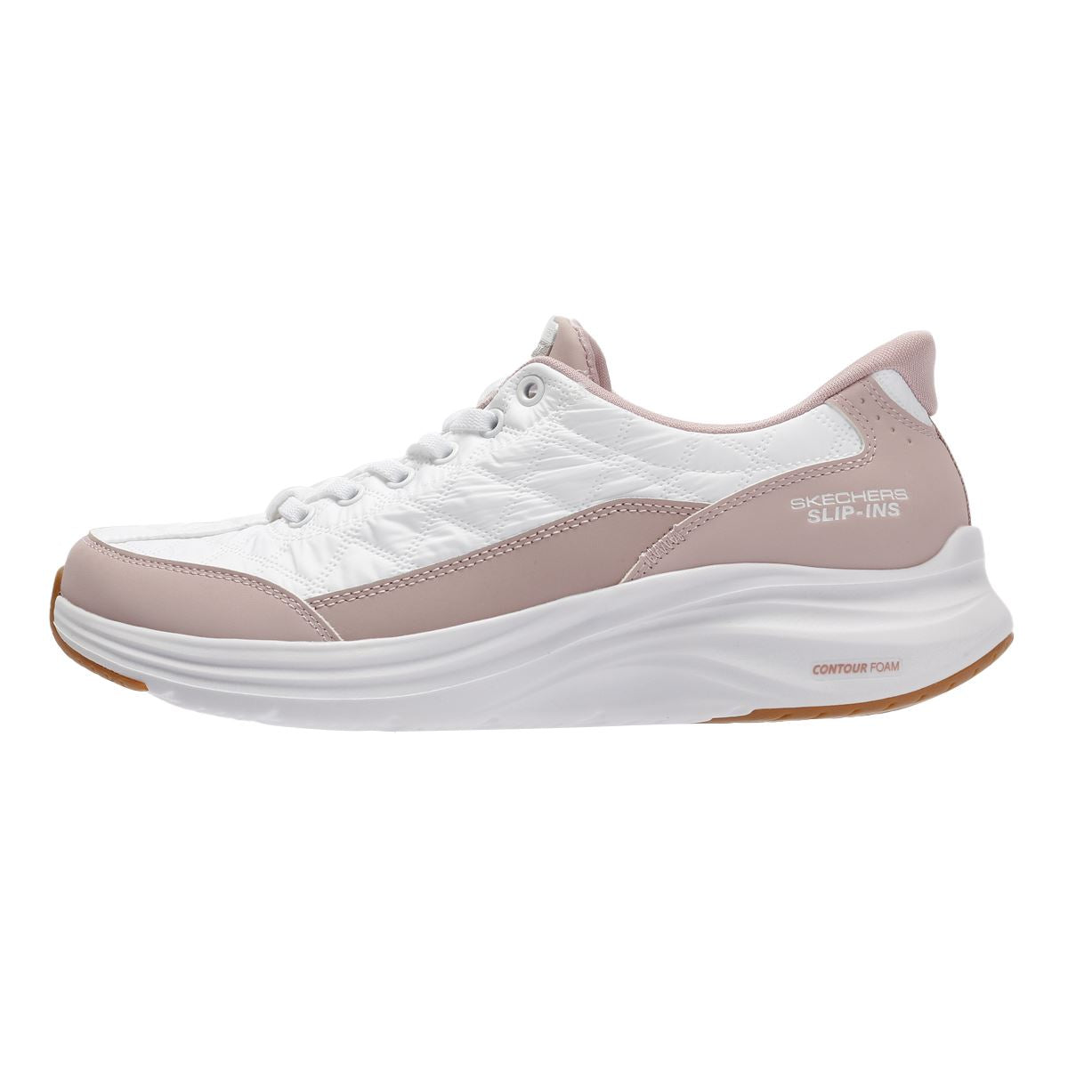 Skechers Slip-Ins Contour Foam Cozy Fit Women's White/Pink Trainers