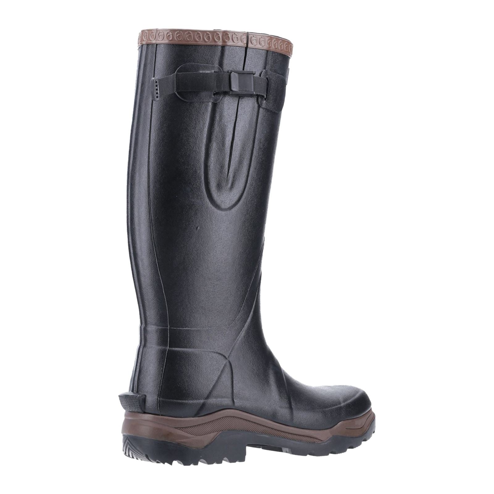 Cotswold Compass Synthetic Rubber Wellington in Black