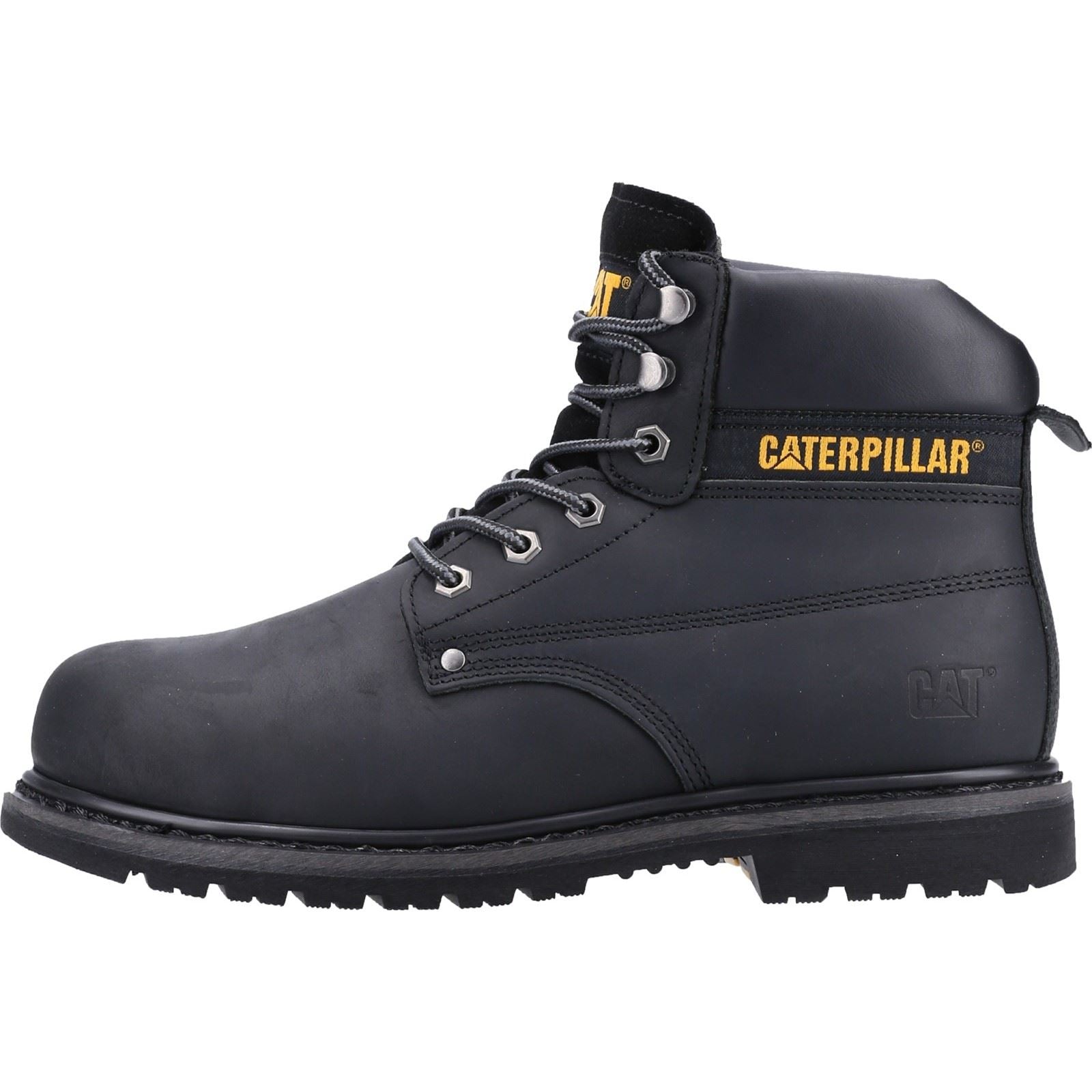 Caterpillar Men's Powerplant S3 GYW Safety Boot in Black