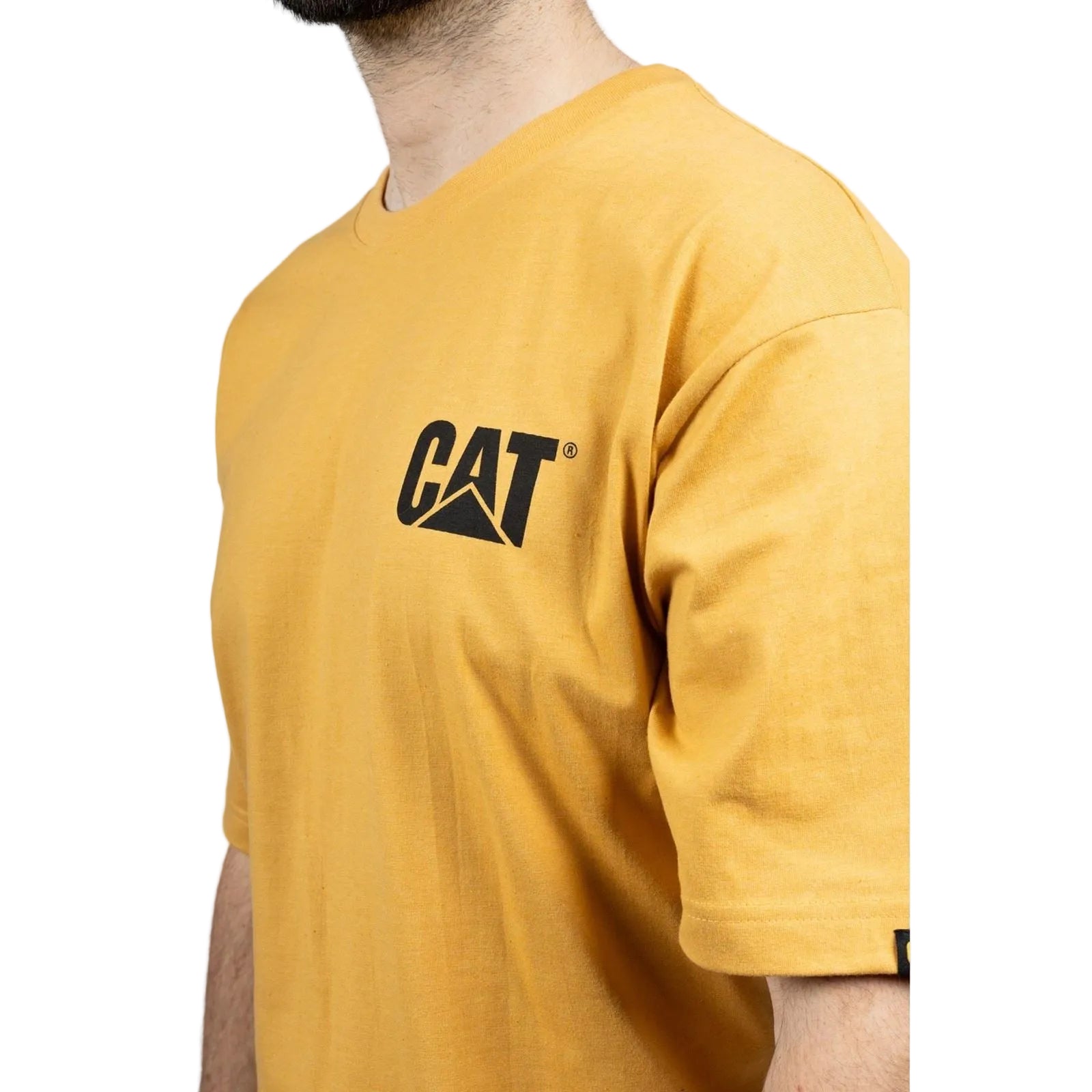 Caterpillar Men's Trademark Tee in Mustard