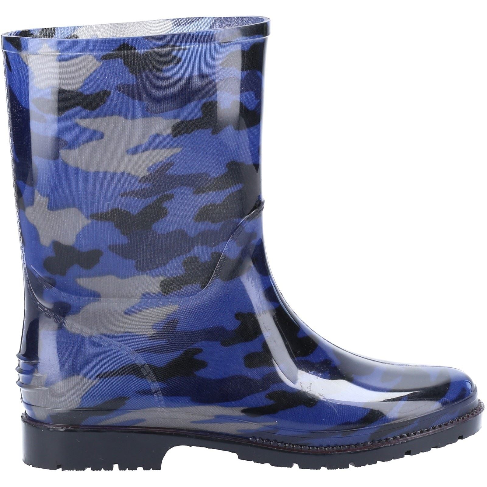 Cotswold PVC PVC Junior Navy Camo Wellington Boots