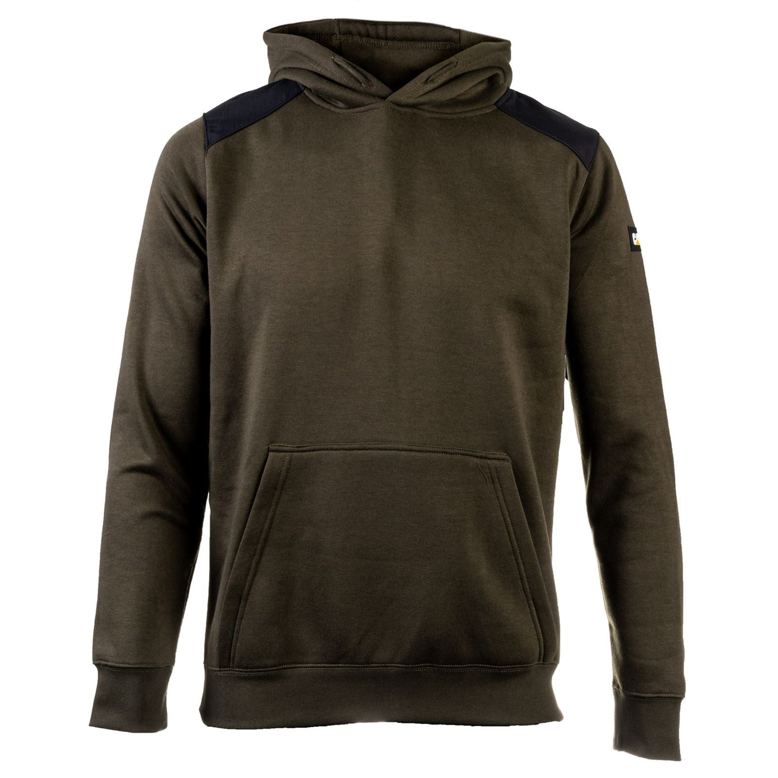 Caterpillar Men's Essentials Hooded Sweatshirt in Army Moss