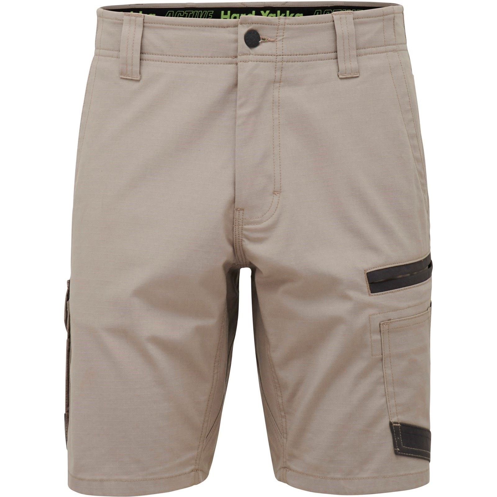 Hard Yakka Men's Raptor Active Mid-Short in Desert