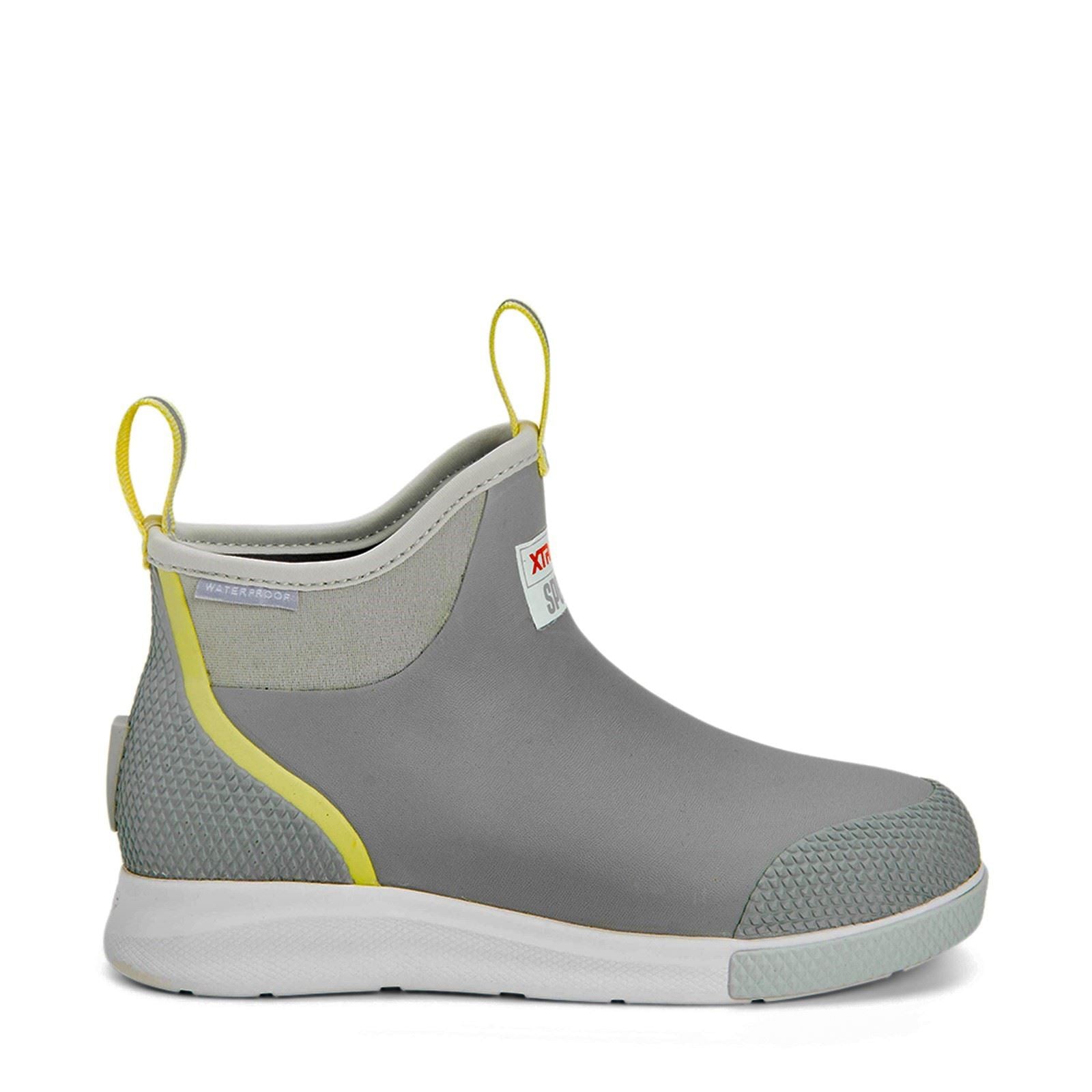 Xtratuf Women's Ankle Deck Boot Sport in Grey/Yellow