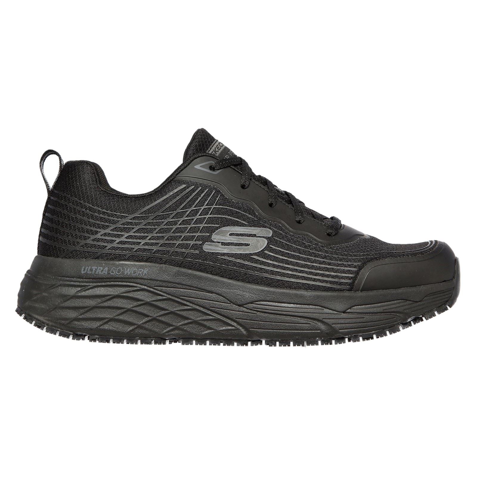 Skechers Workwear Relaxed Fit Textile Men's Black Safety Trainers