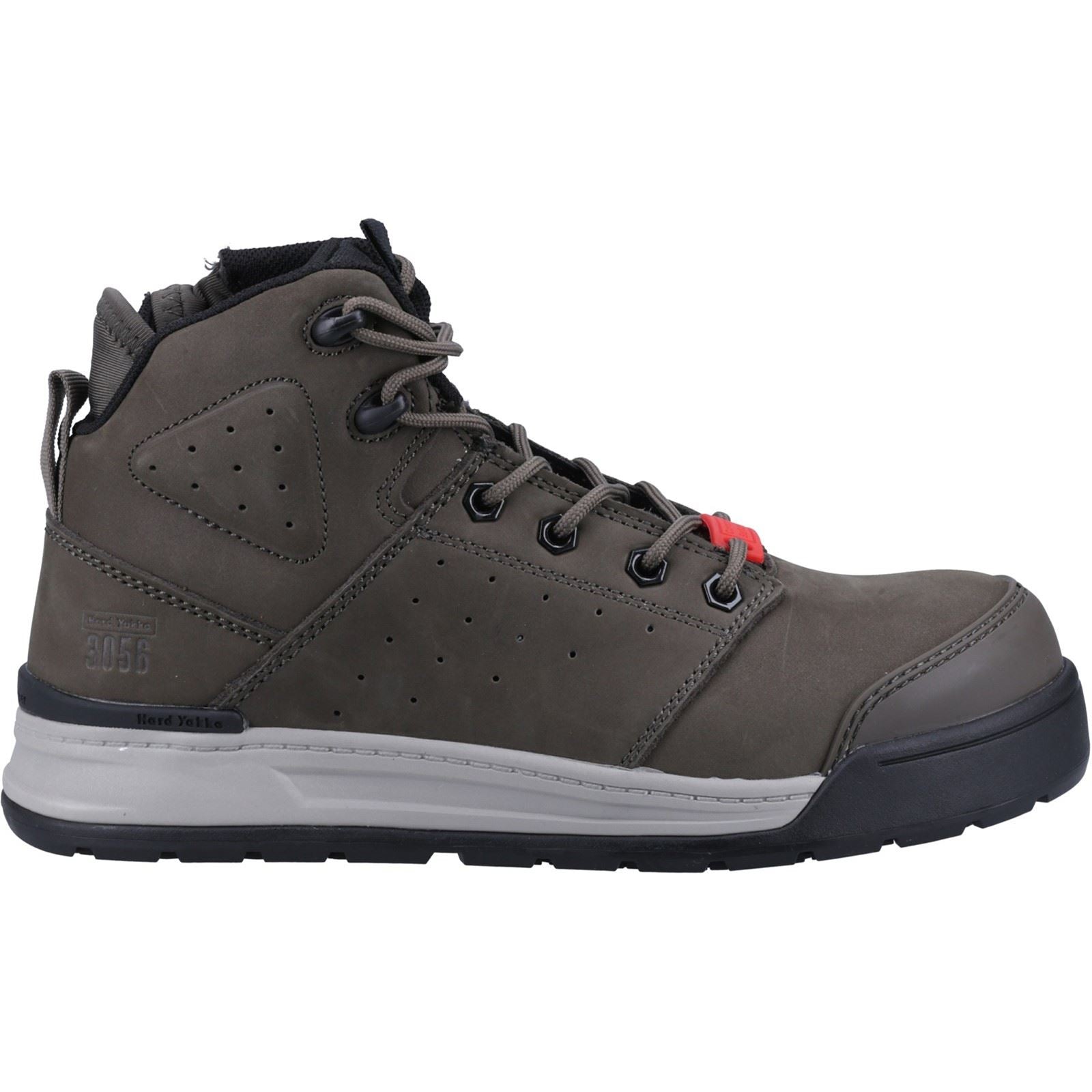 Hard Yakka Men's 3056 Lace Zip Safety Boot in Cedar