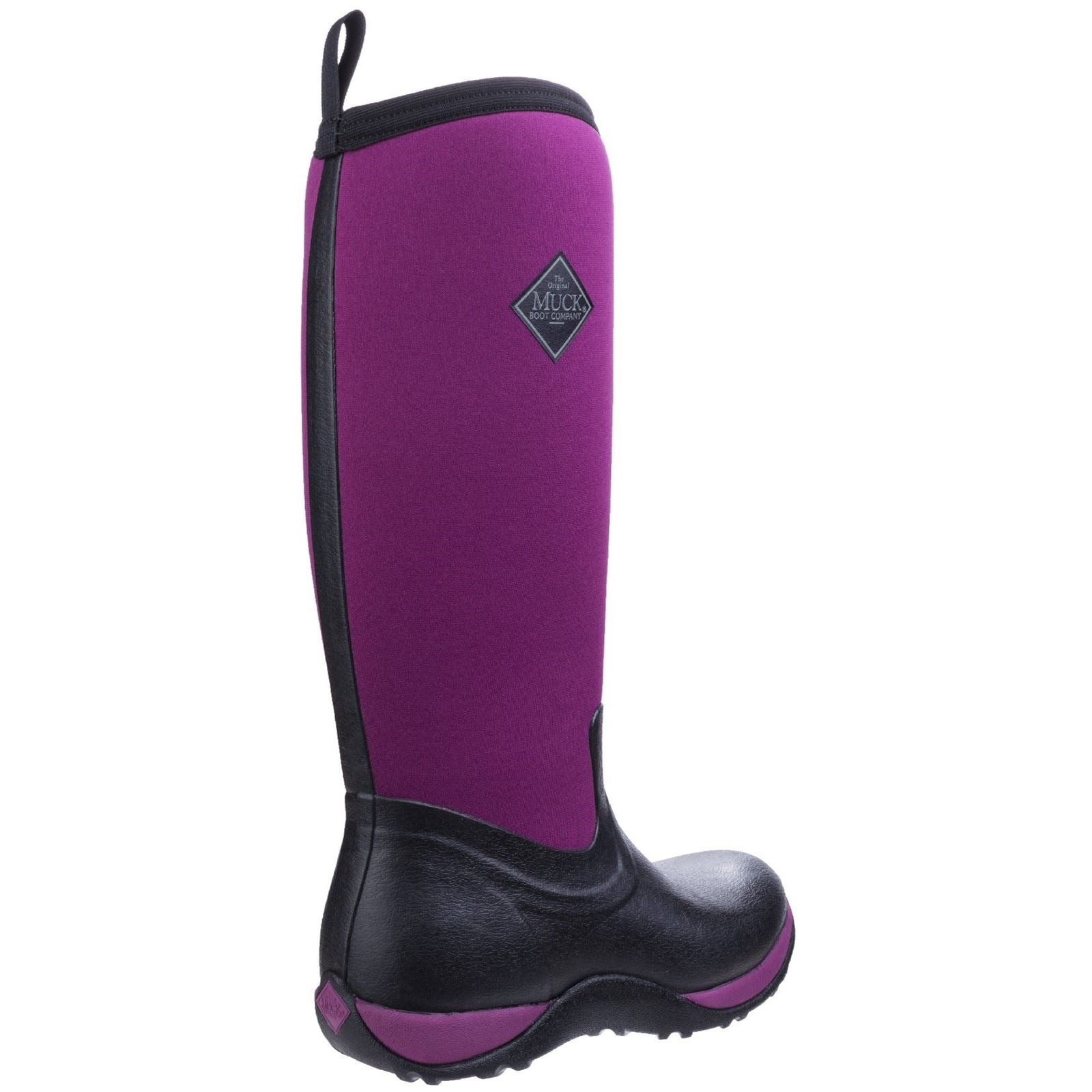 Muck Boots Arctic Adventure Neoprene Black/Maroon Standard Wellington Boots