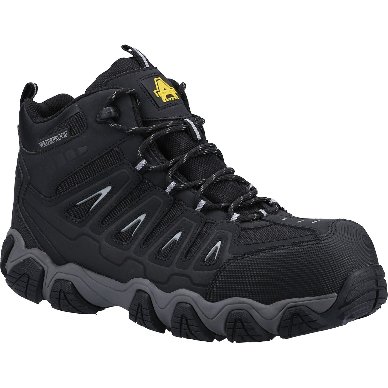 Amblers Safety Men's AS801 Rockingham Waterproof Non-Metal Safety Hiker in Black