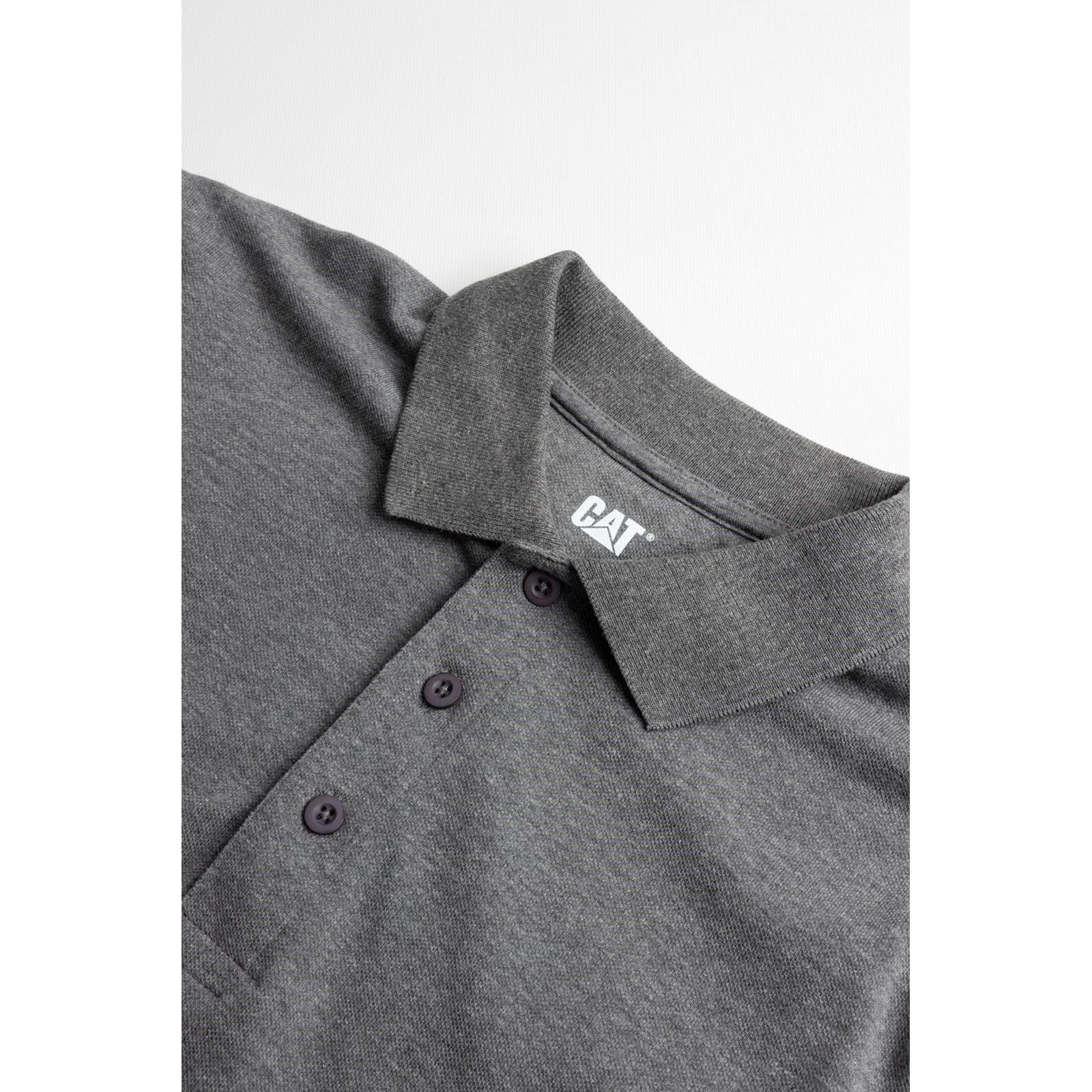 Caterpillar Men's Essentials Polo Shirt in Dark Heather Grey
