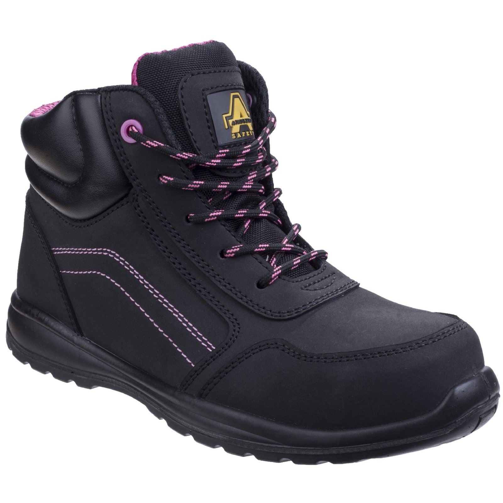 Amblers Safety Women's AS601 Lydia Composite Safety Boot With Side Zip in Black