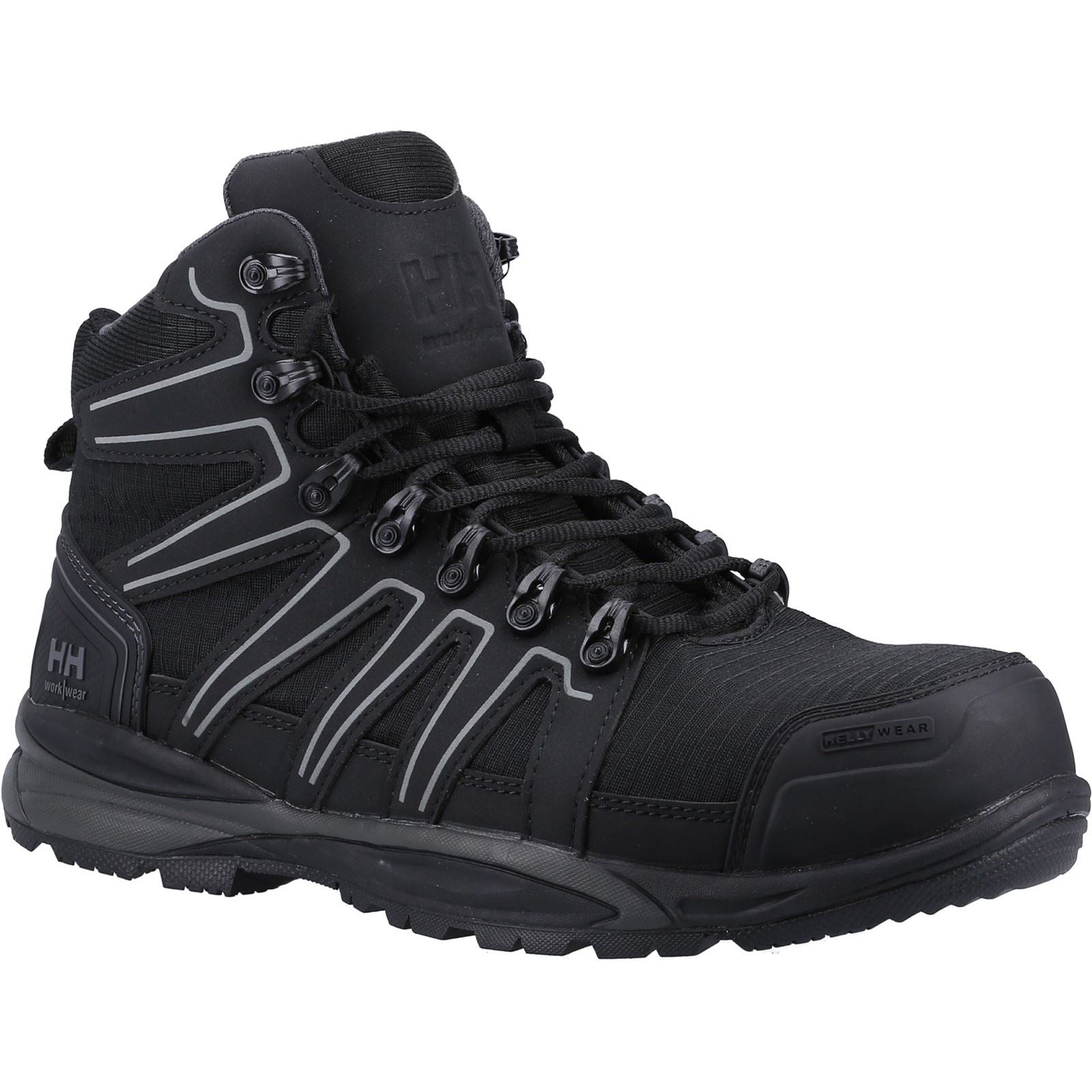 Helly Hansen Workwear Unisex Manchester Mid S3 Safety Boot in Black/Grey