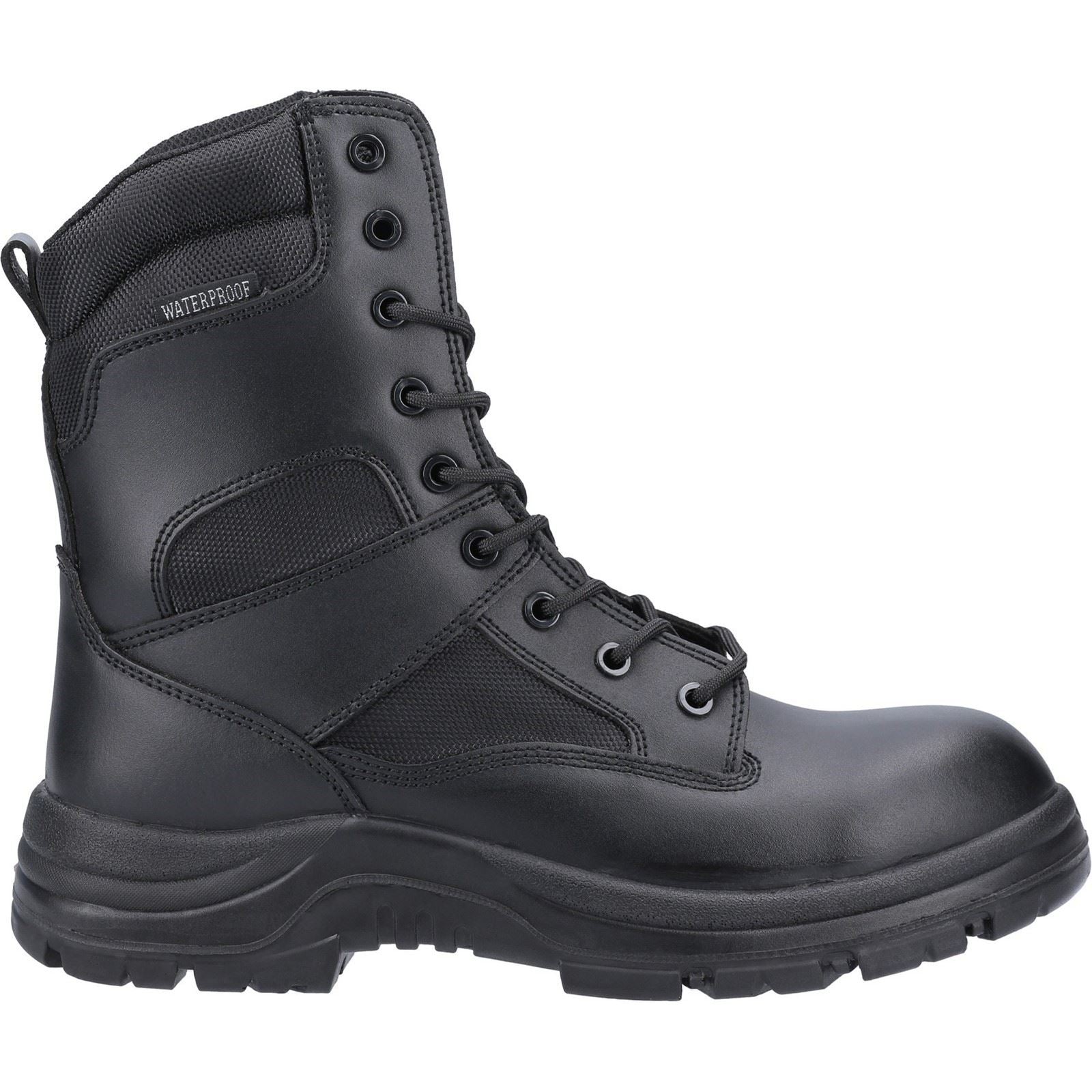 Amblers Safety Combat Hi-Leg Waterproof Metal Free Boot in Black