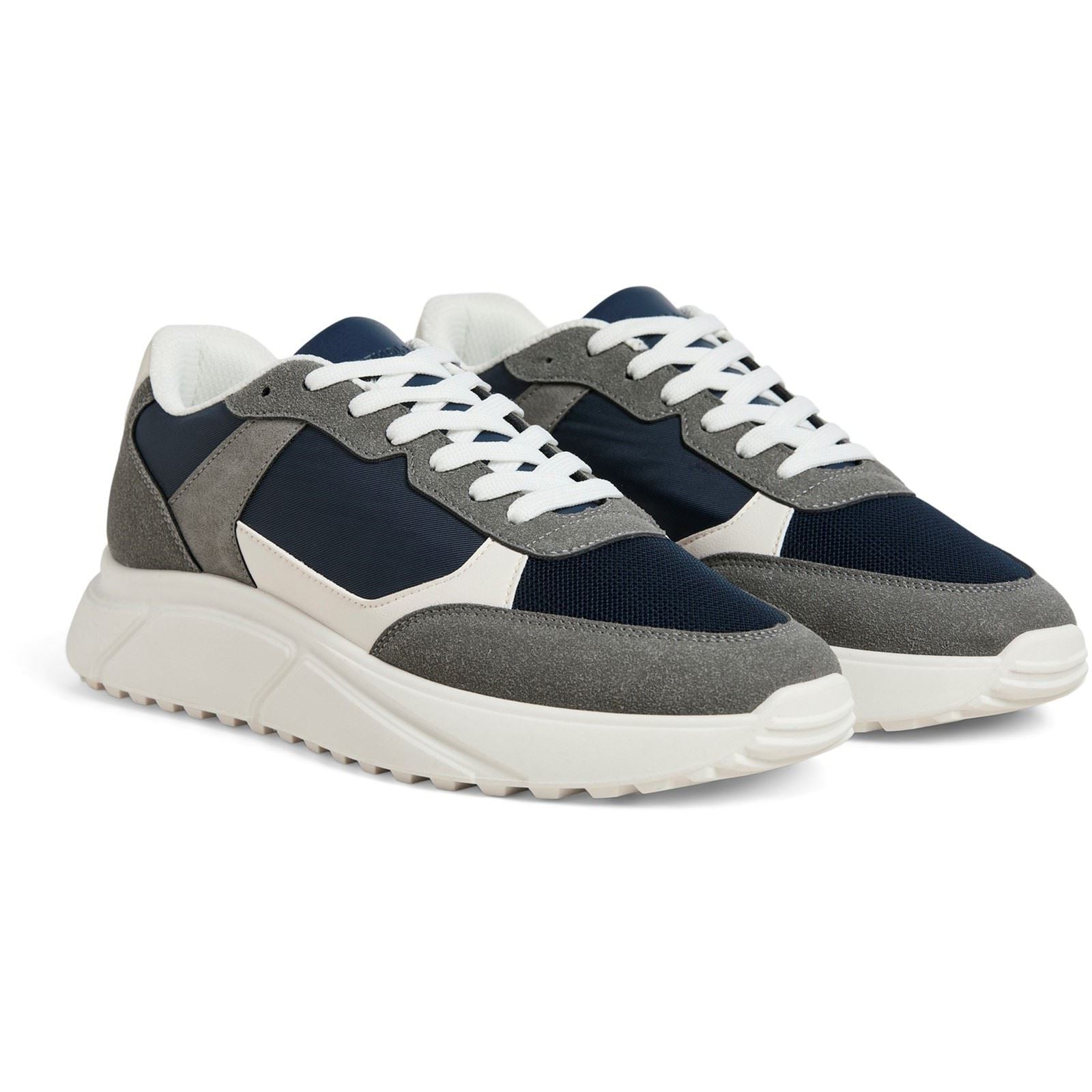 Jack & Jones Aspire Runner Polyurethane Men's Castlerock/Navy Blazer Trainers
