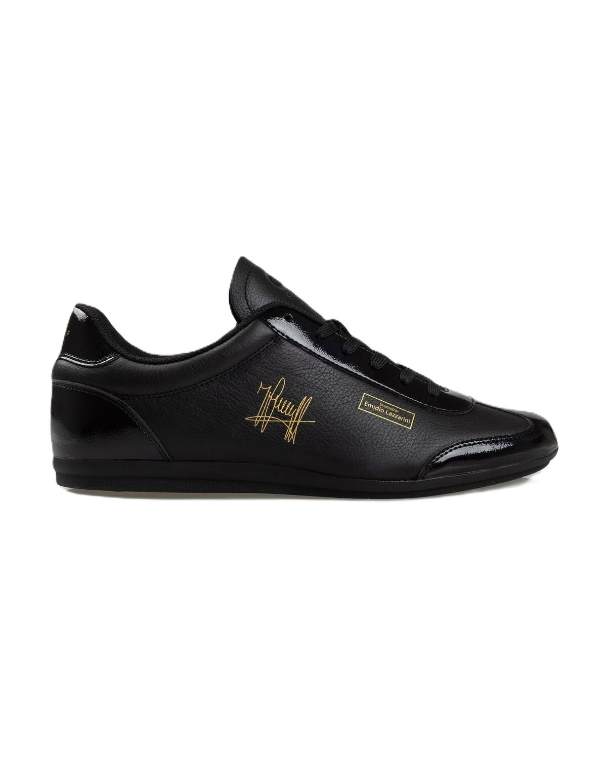 Cruyff Recoupa Leather Men's Black Mono Trainers
