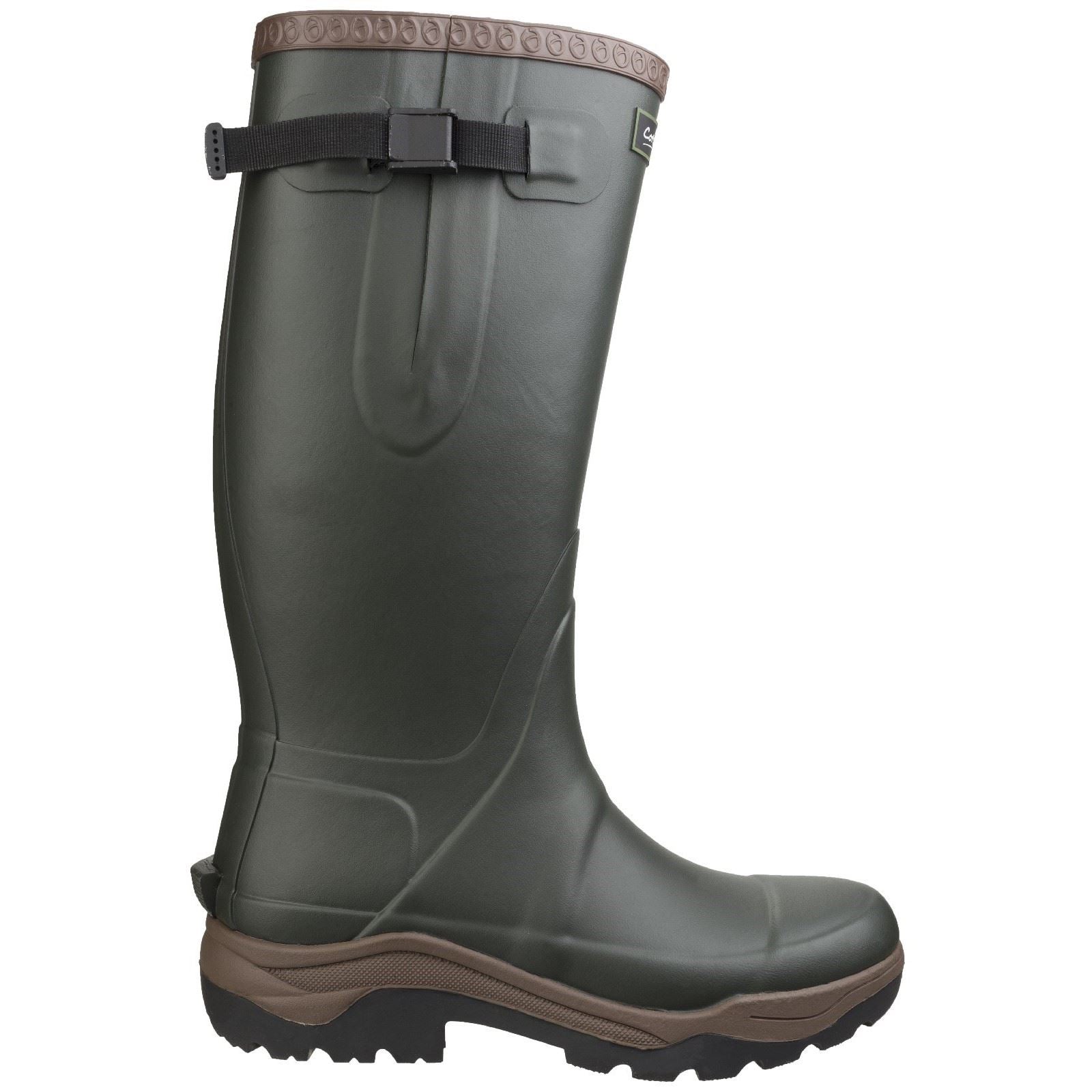 Cotswold Compass Synthetic Rubber Wellington in Green