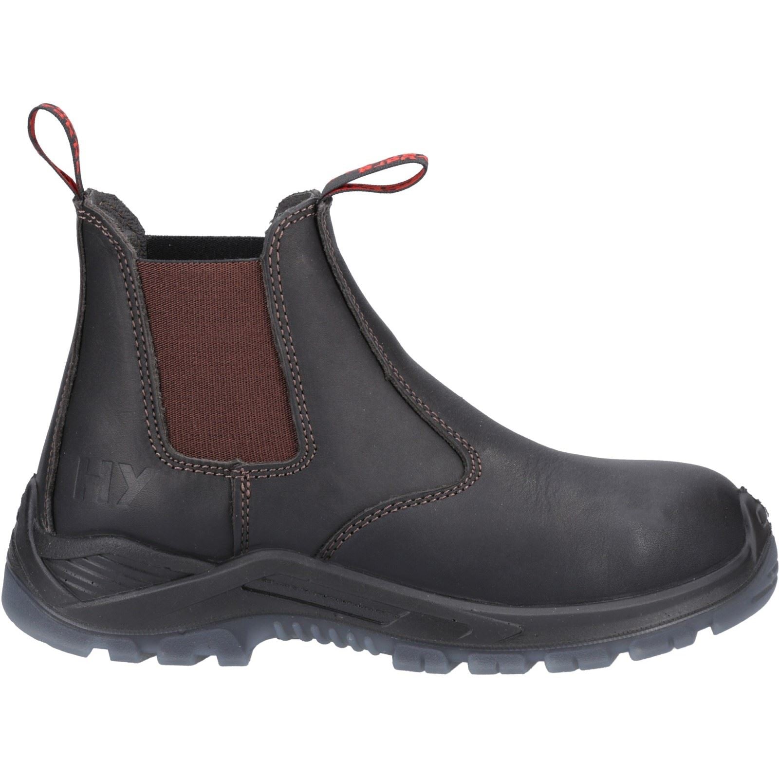 Hard Yakka Men's Banjo Elastic Gusset Safety Dealer in Brown