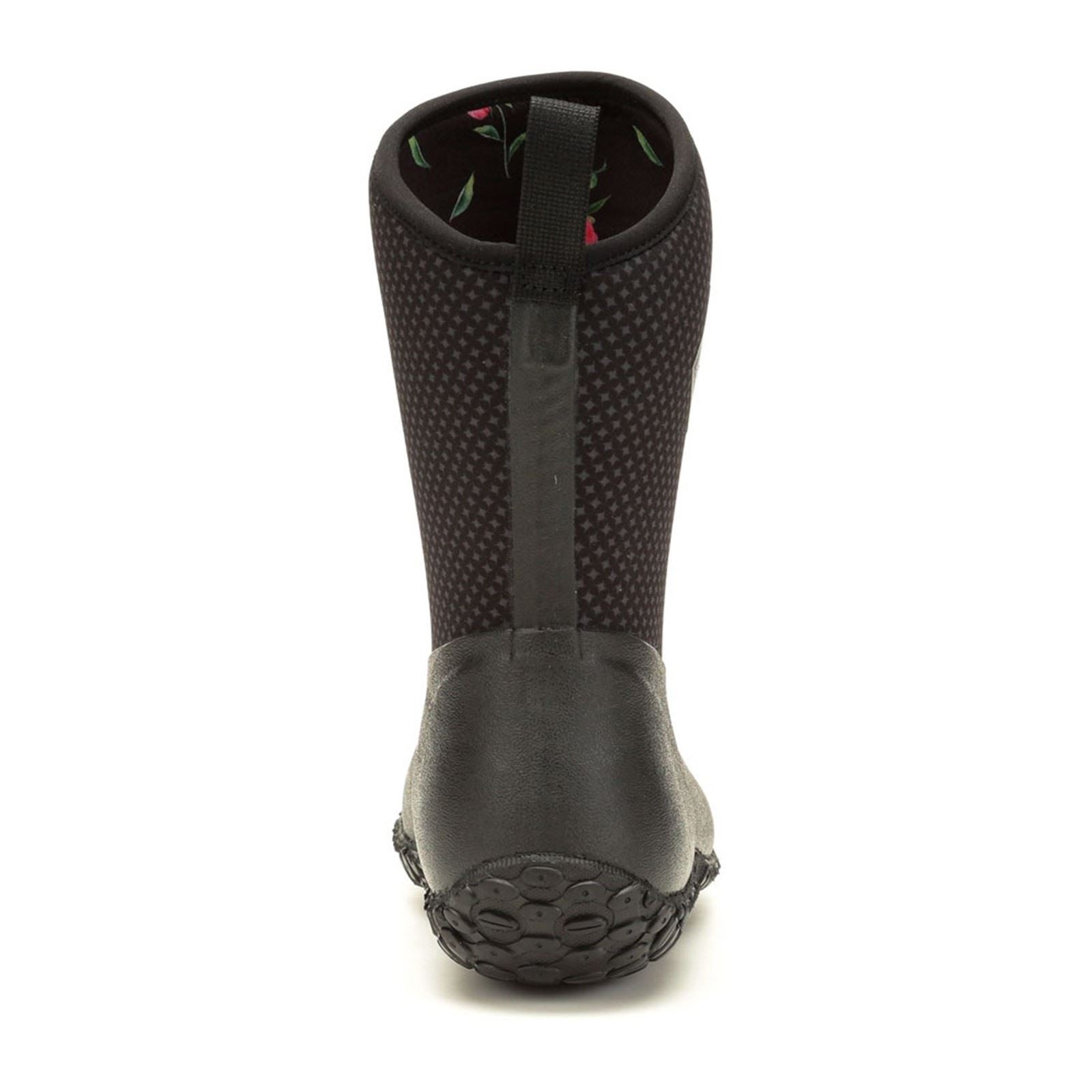 Muck Boots Women's RHS Muckster II Short Boots in Charcoal/Peony Roses