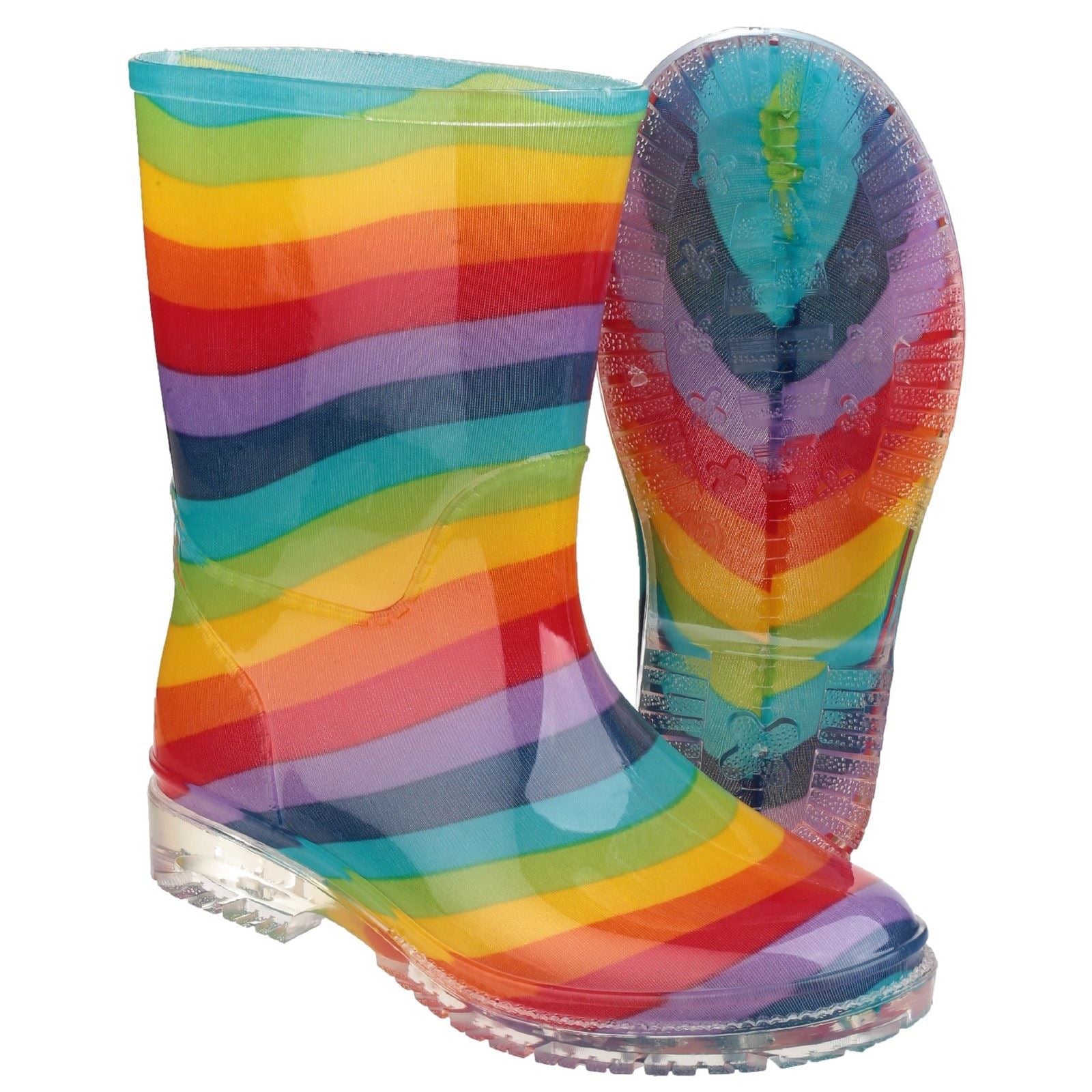 Cotswold PVC PVC Junior Rainbow Wellington Boots