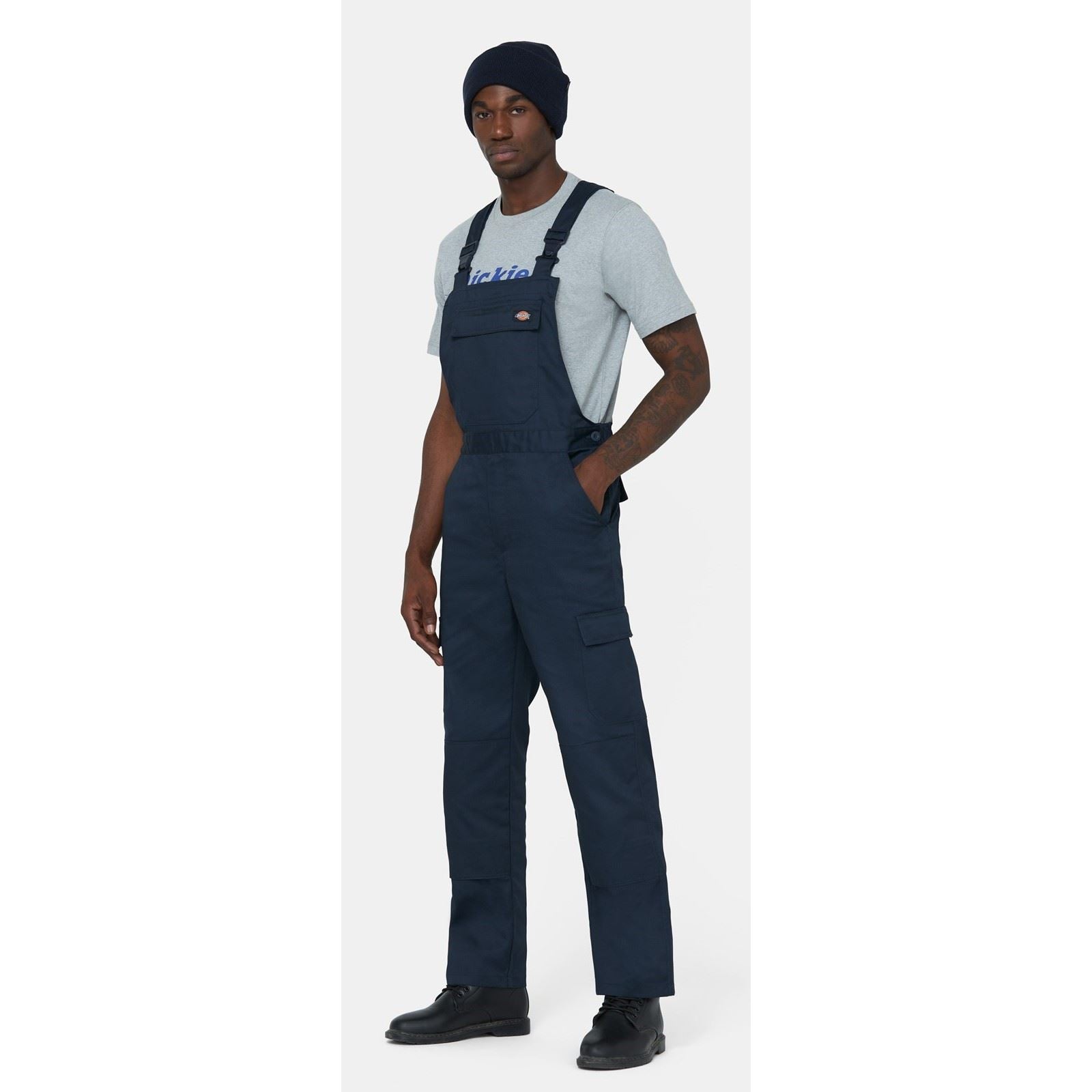 Dickies Everyday Bib and Brace Polyester Men's Blue Work Overall