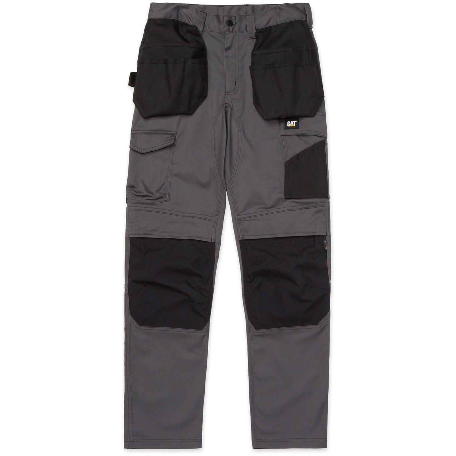 Caterpillar Essential Knee Pocket Stretch Holster Polyester Men's Grey Outdoor Trousers