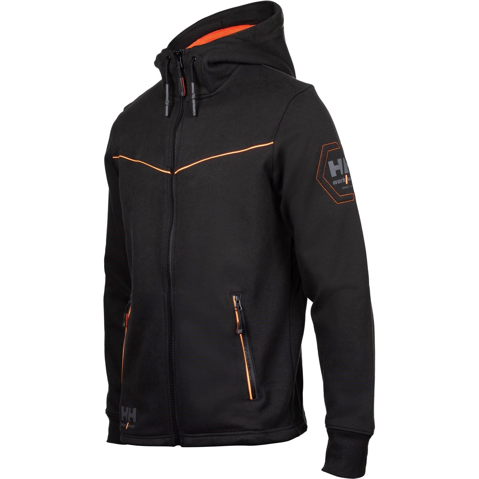 Helly Hansen Workwear Chelsea Evolution Cotton Men's Black Hooded Sweatshirt