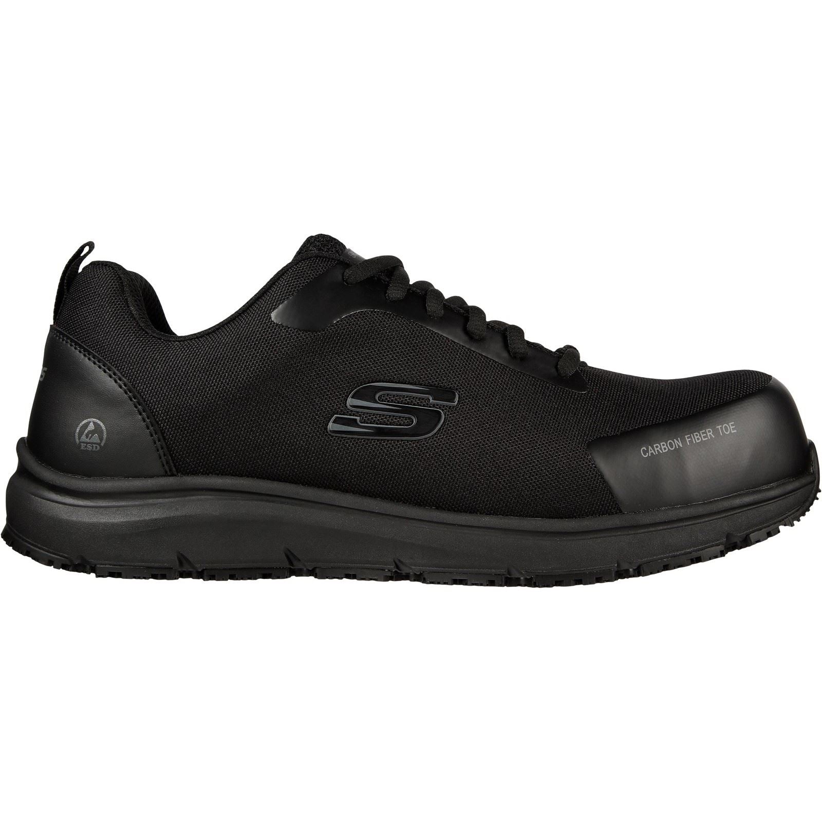 Skechers Workwear Ulmus SR Safety Toe Mesh Men's Black Safety Trainers