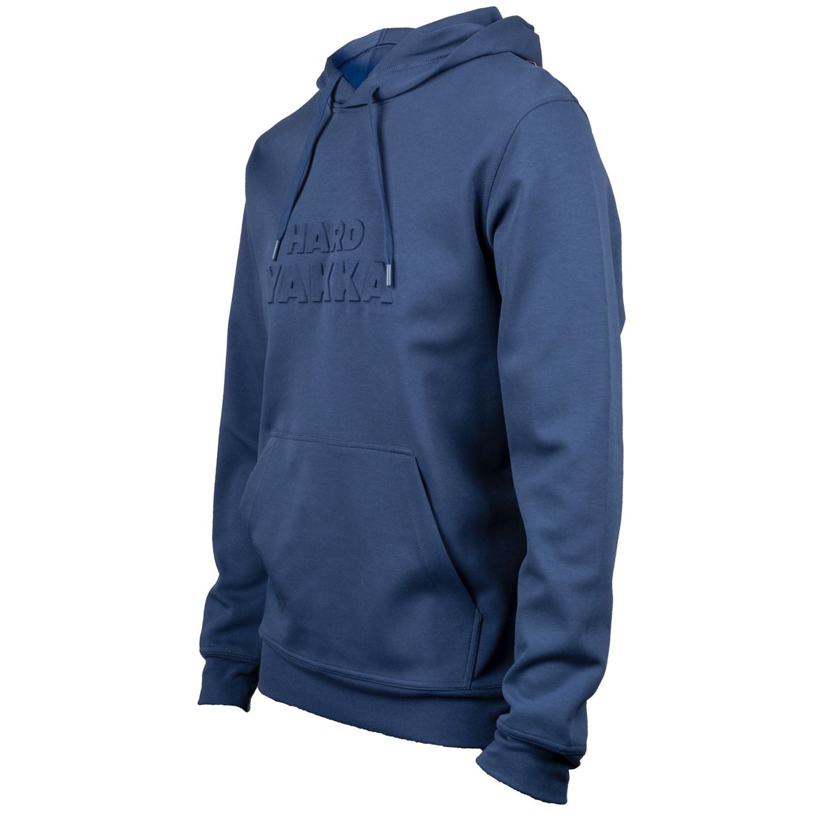 Hard Yakka Embossed Pullover Cotton Men's Purple Hooded Sweatshirt