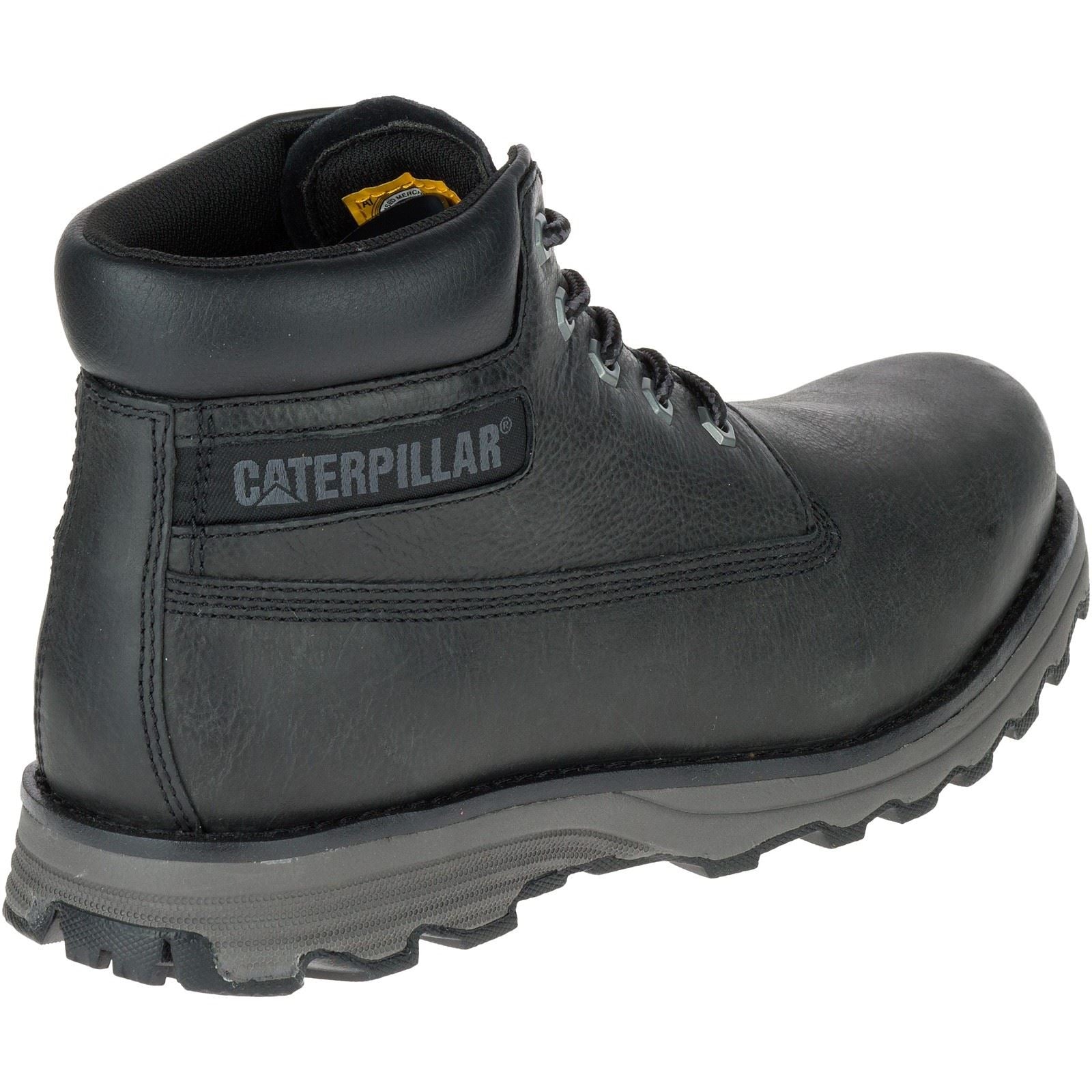 CAT Lifestyle Founder Nubuck Leather Men's Black Ankle Boots