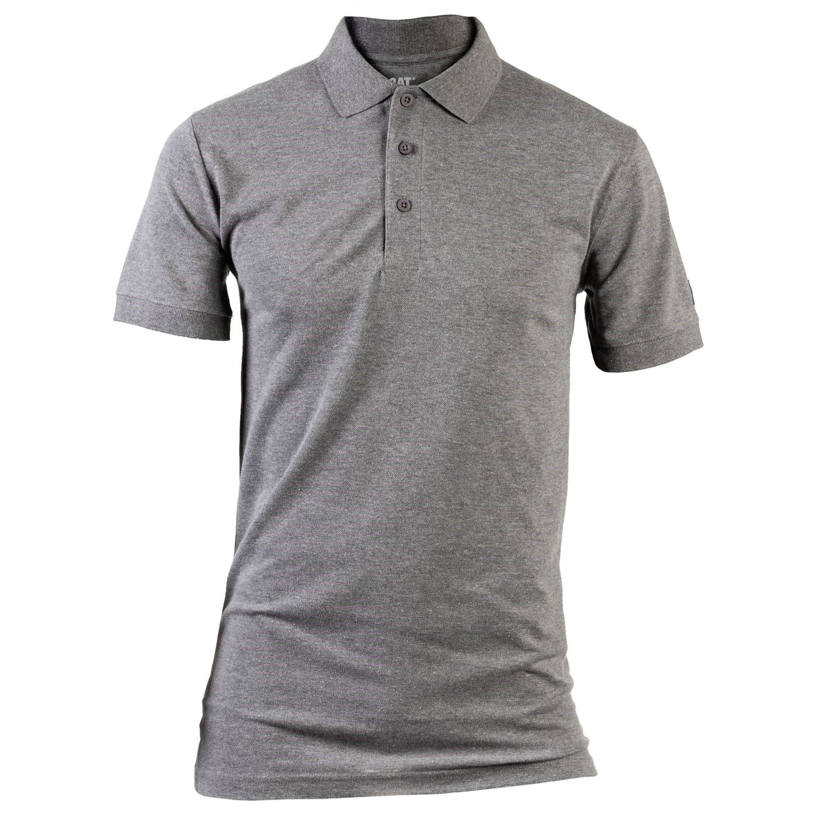 Caterpillar Men's Essentials Polo Shirt in Dark Heather Grey
