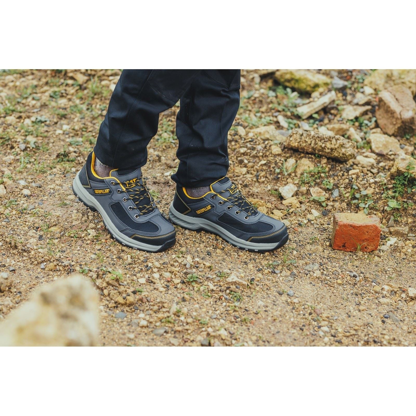 Caterpillar Men's Elmore Safety Trainer in Grey