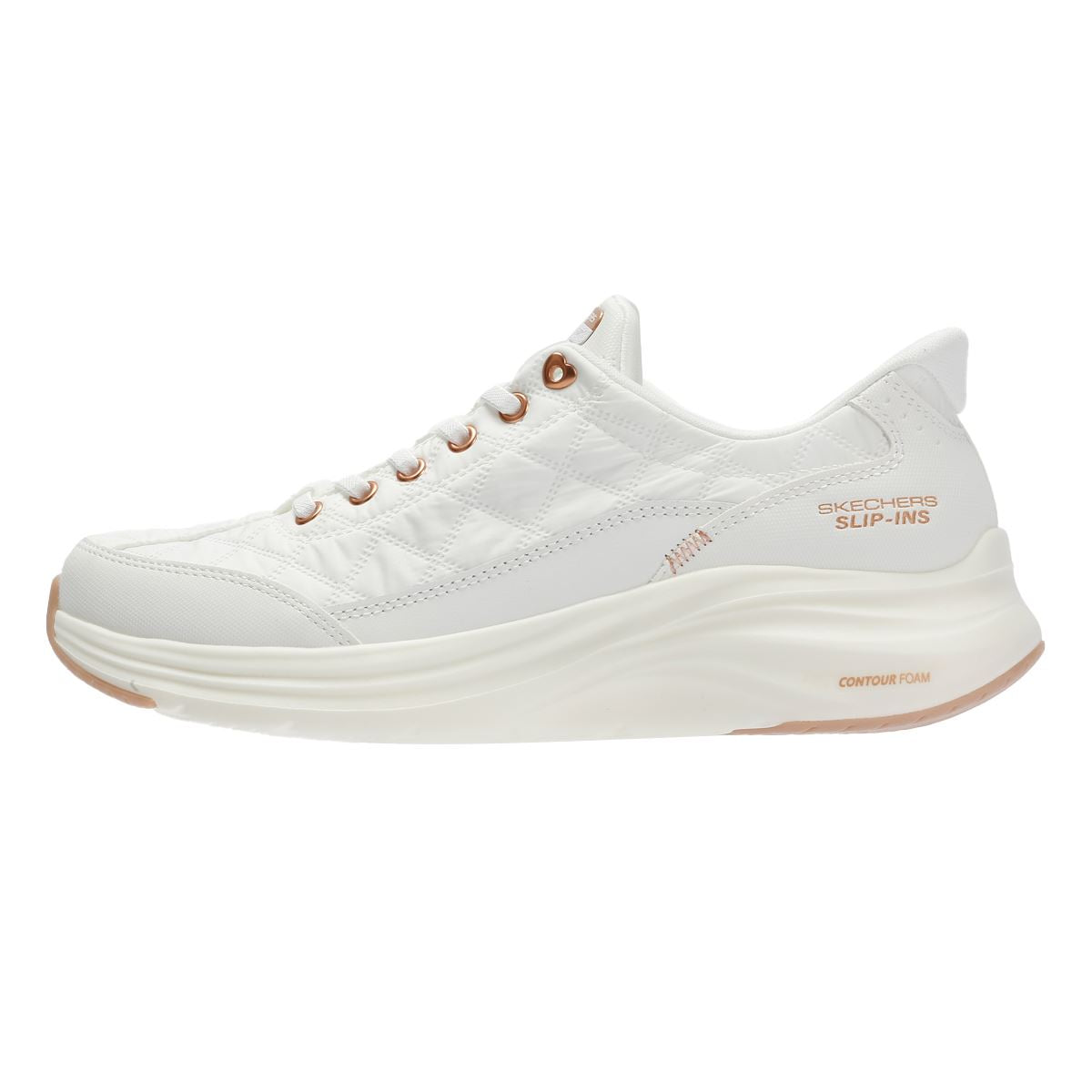 Skechers Slip-Ins Contour Foam Cozy Fit Women's White Trainers