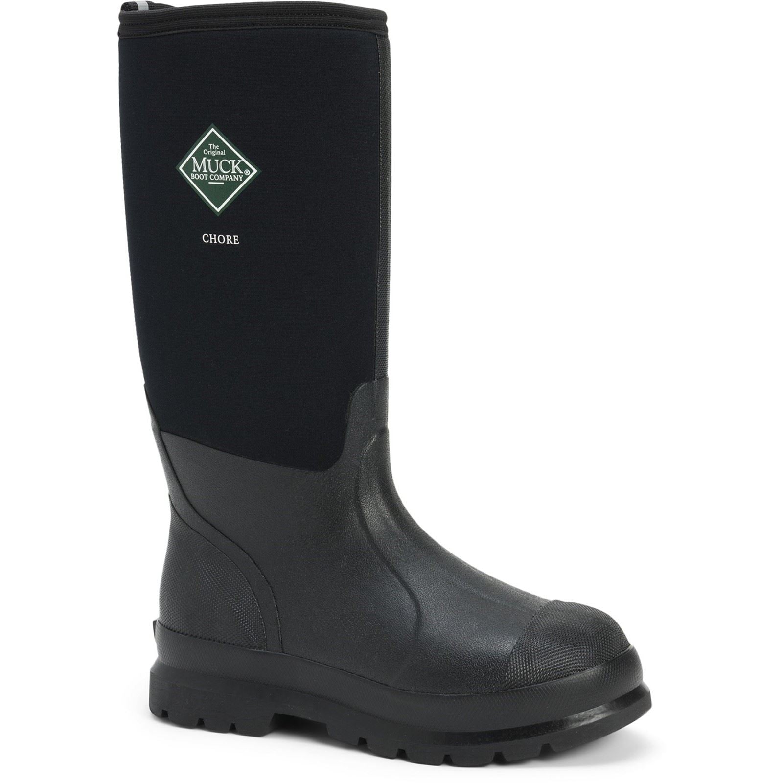 Muck Boots Chore Classic Hi Patterned Wellington in Black
