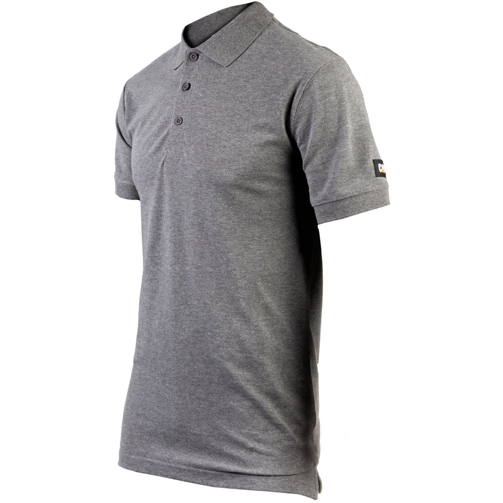 Caterpillar Men's Essentials Polo Shirt in Dark Heather Grey