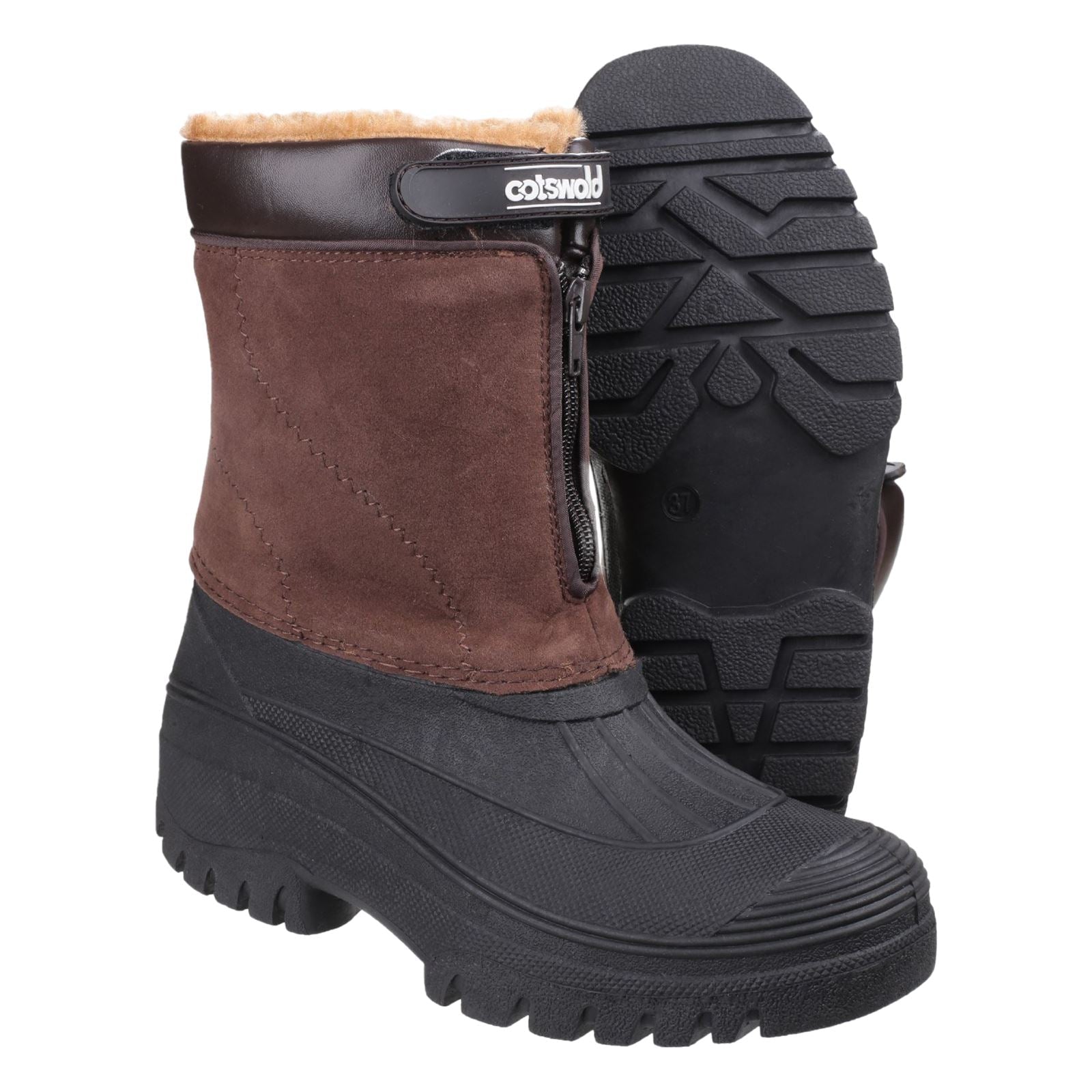 Cotswold Women's Venture Waterproof Winter Boot in Brown