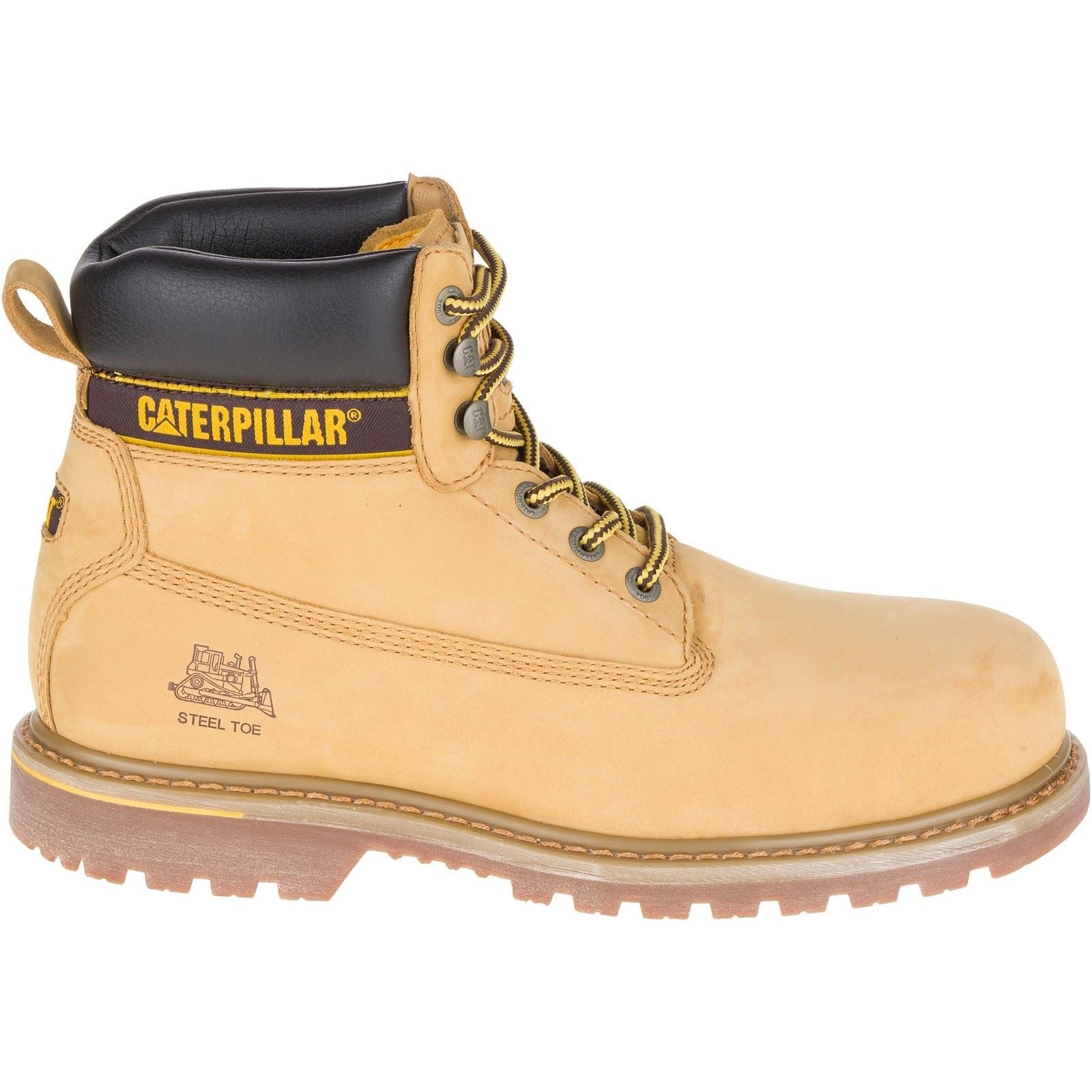 Caterpillar Men's Holton S3 Safety Boot in Honey