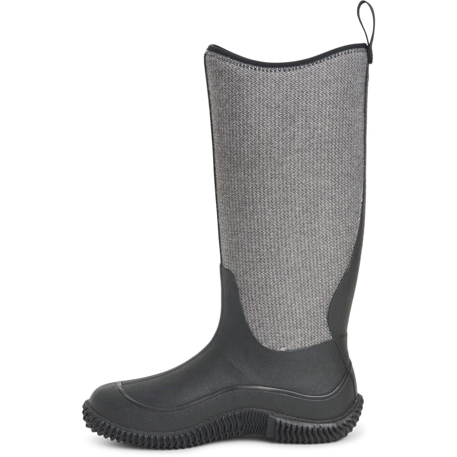 Muck Boots Women's Hale Wellingtons in Black W/ Fuzzy Herringbone