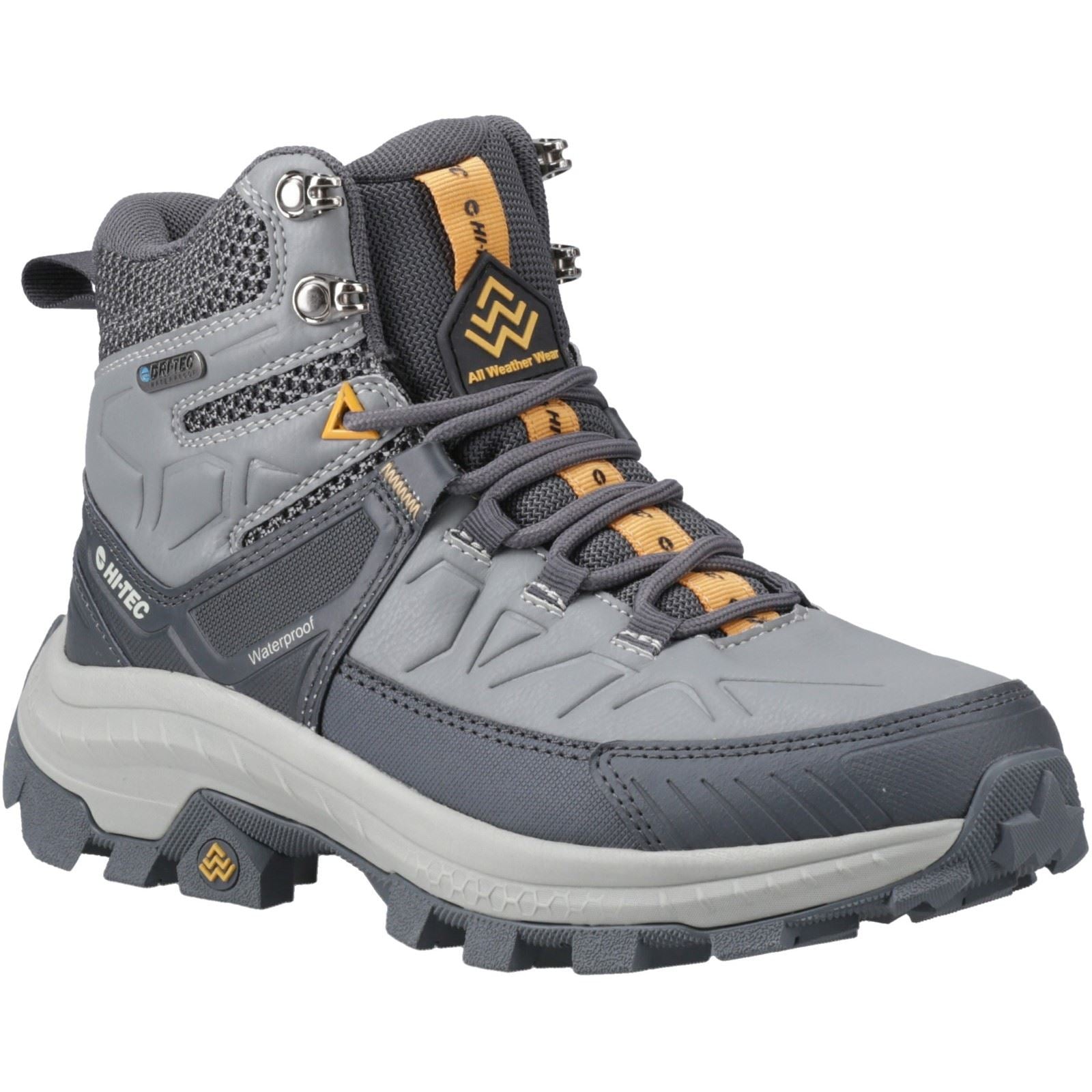 Hi-Tec Rainier Polyester Women's Cool Grey Hiking Boots