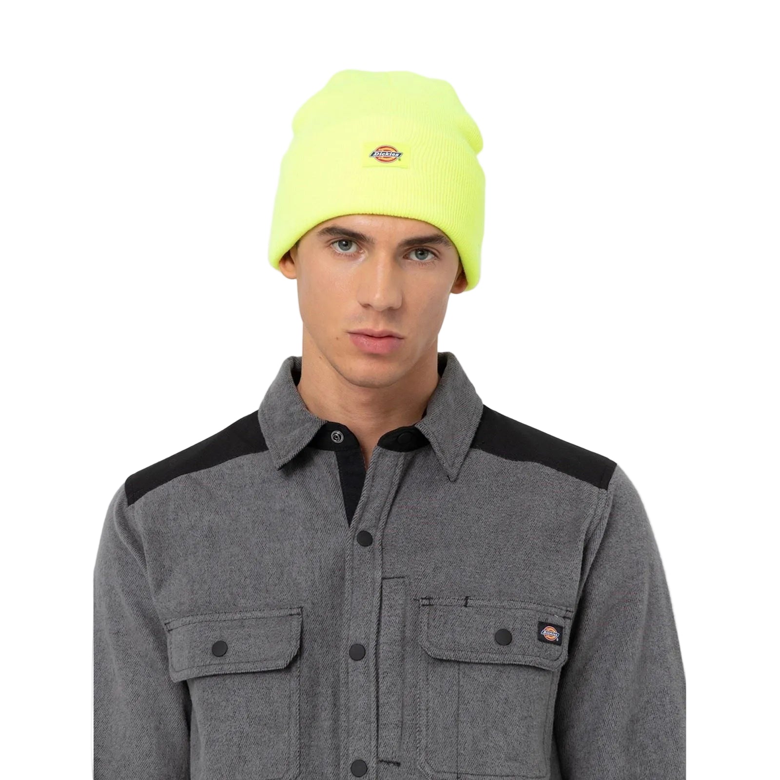 Dickies Acrylic Cuffed Unisex Adults's Yellow Beanie Hat