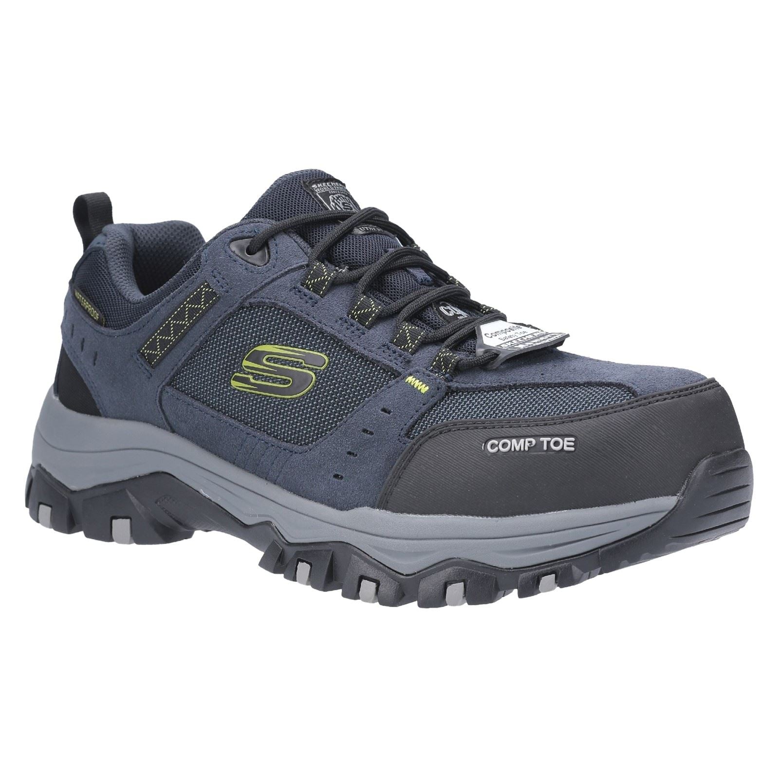 Skechers Workwear Greetah Suede Men's Navy/Black Safety Trainers