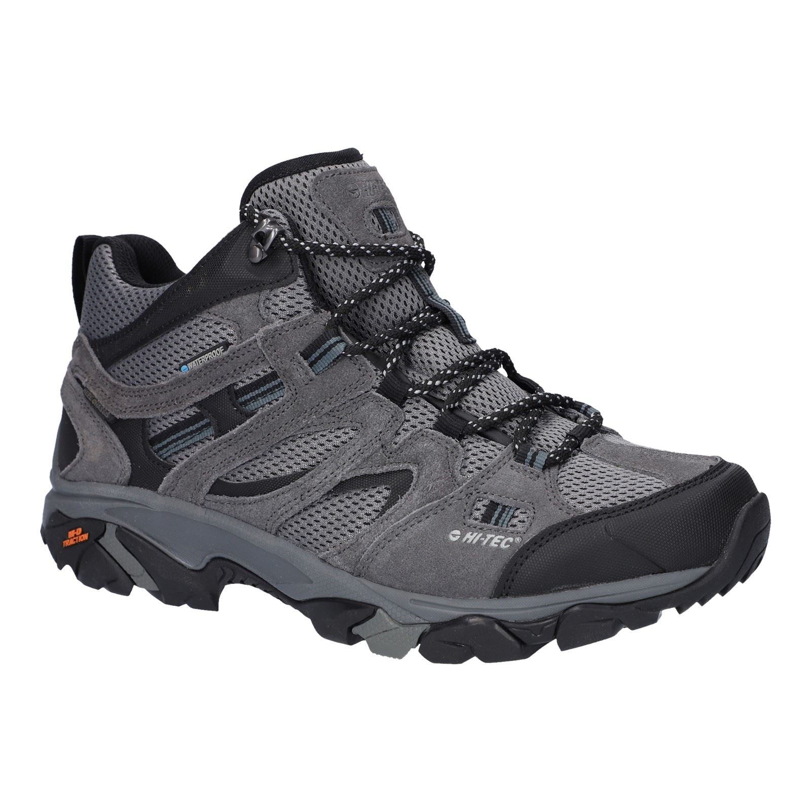 Hi-Tec Apex Lite Mid Polyester Men's Grey Hiking Boots