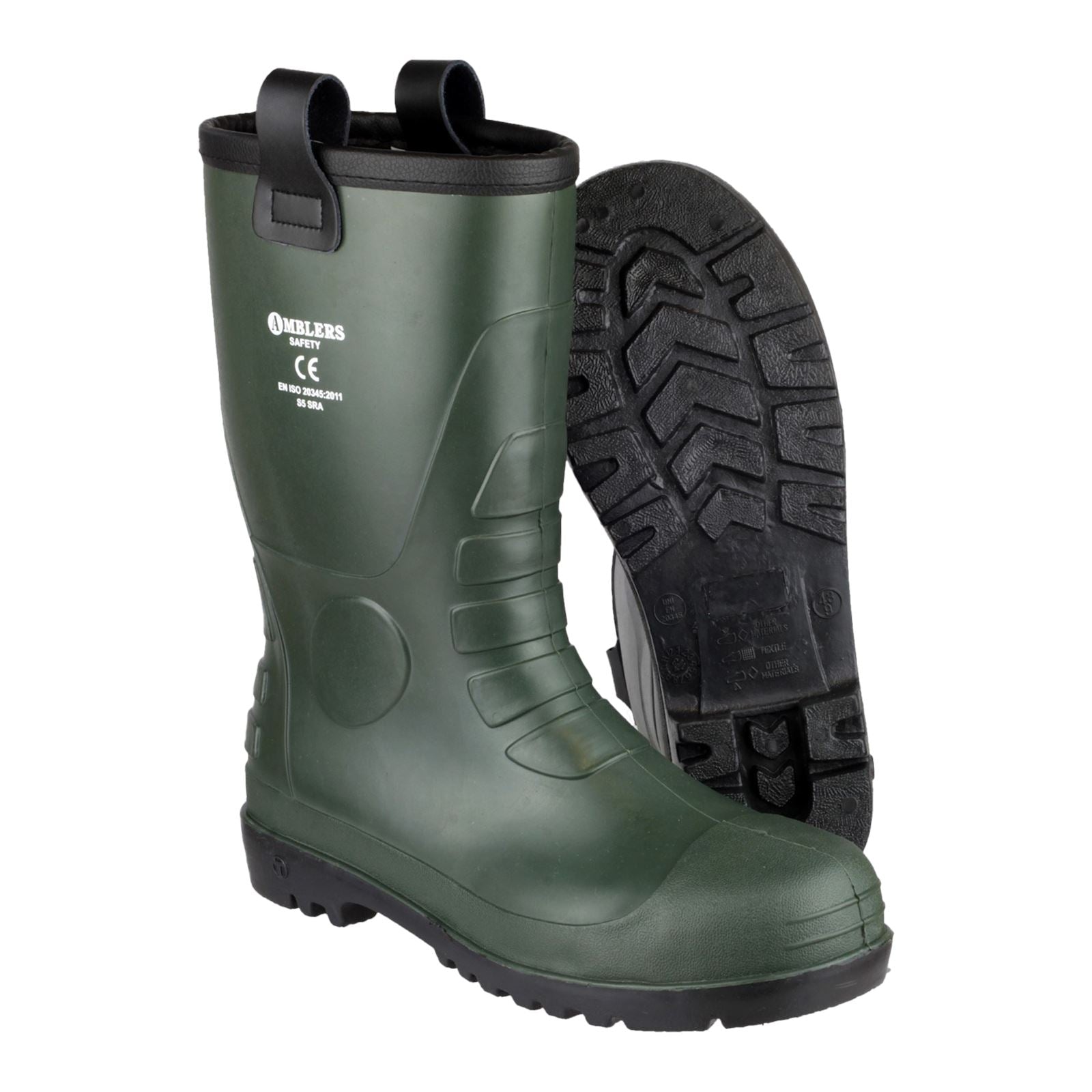 Amblers Safety FS97 PVC Rigger Safety Boot in Green