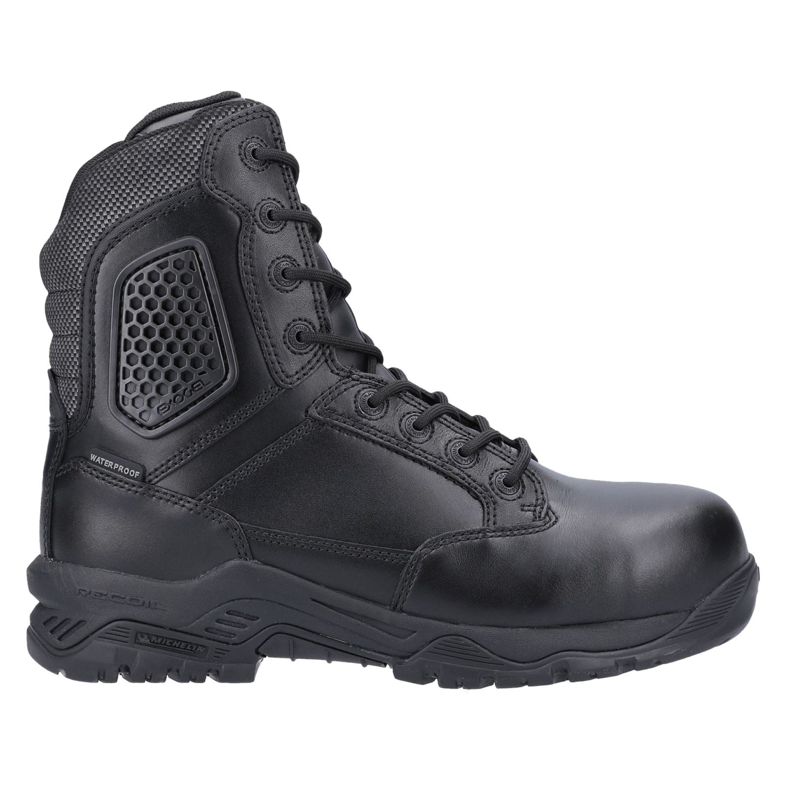 Magnum Strike Force 8.0 Side-Zip CT CP WP Uniform Safety Boot in Black