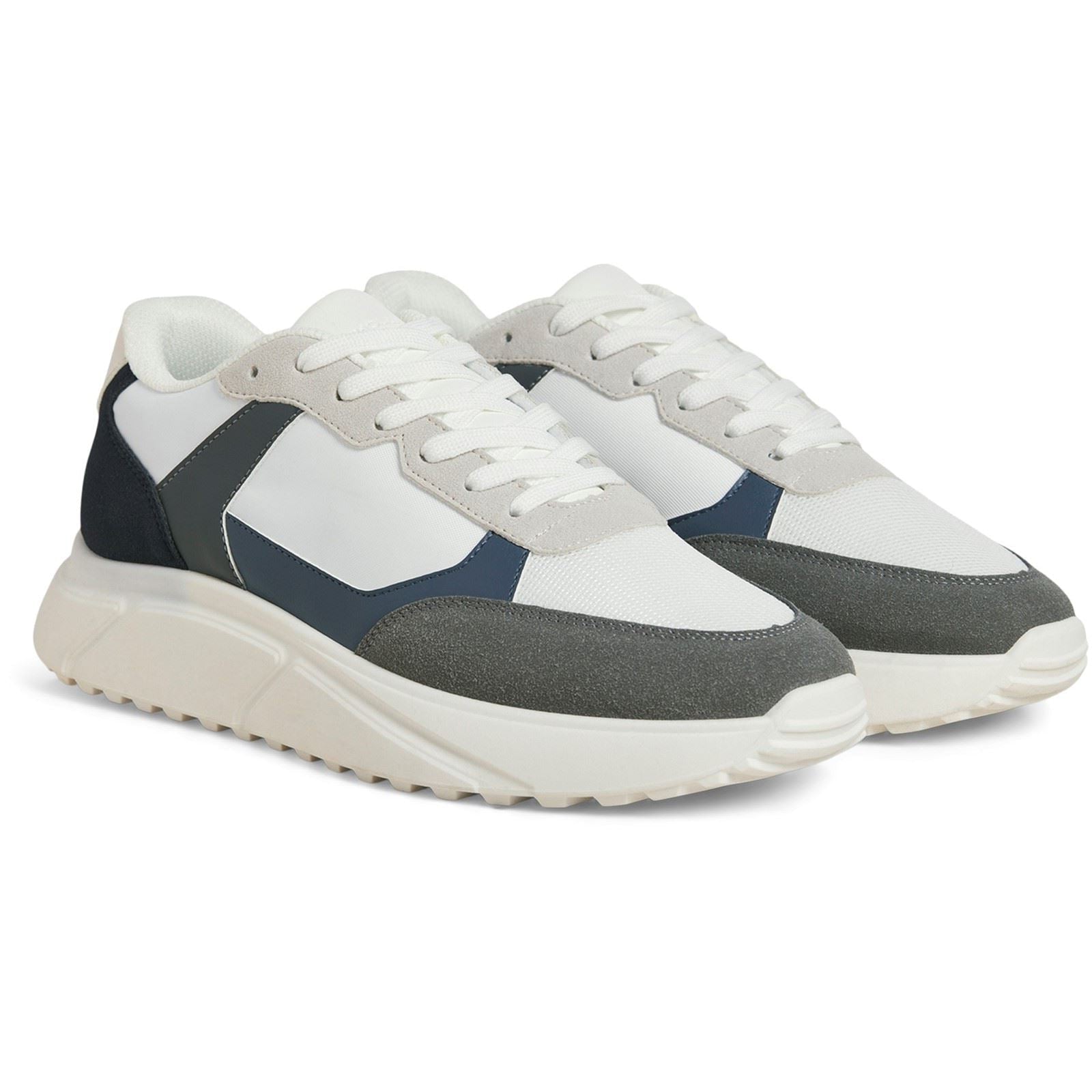 Jack & Jones Aspire Runner Polyurethane Men's White Castlerock/Navy Blazer Trainers