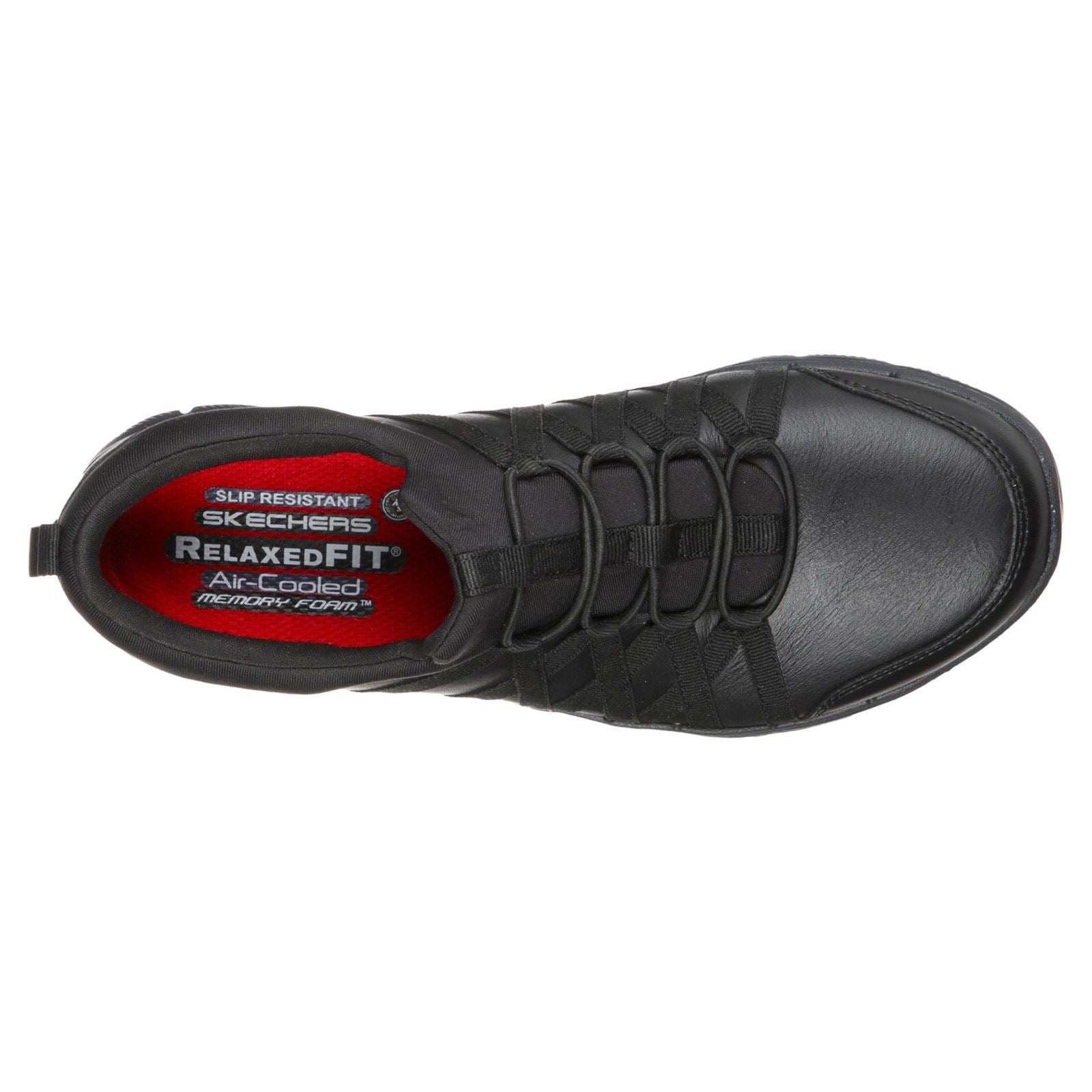 Skechers Workwear Ghenter Dagsby Leather Women's Black Trainers