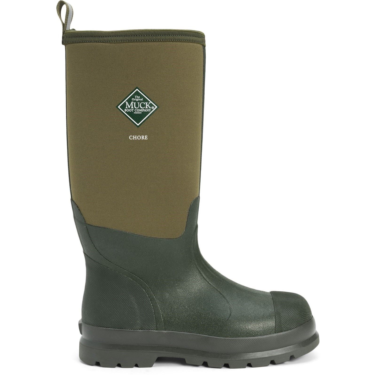 Muck Boots Chore Classic Hi Patterned Wellington in Moss