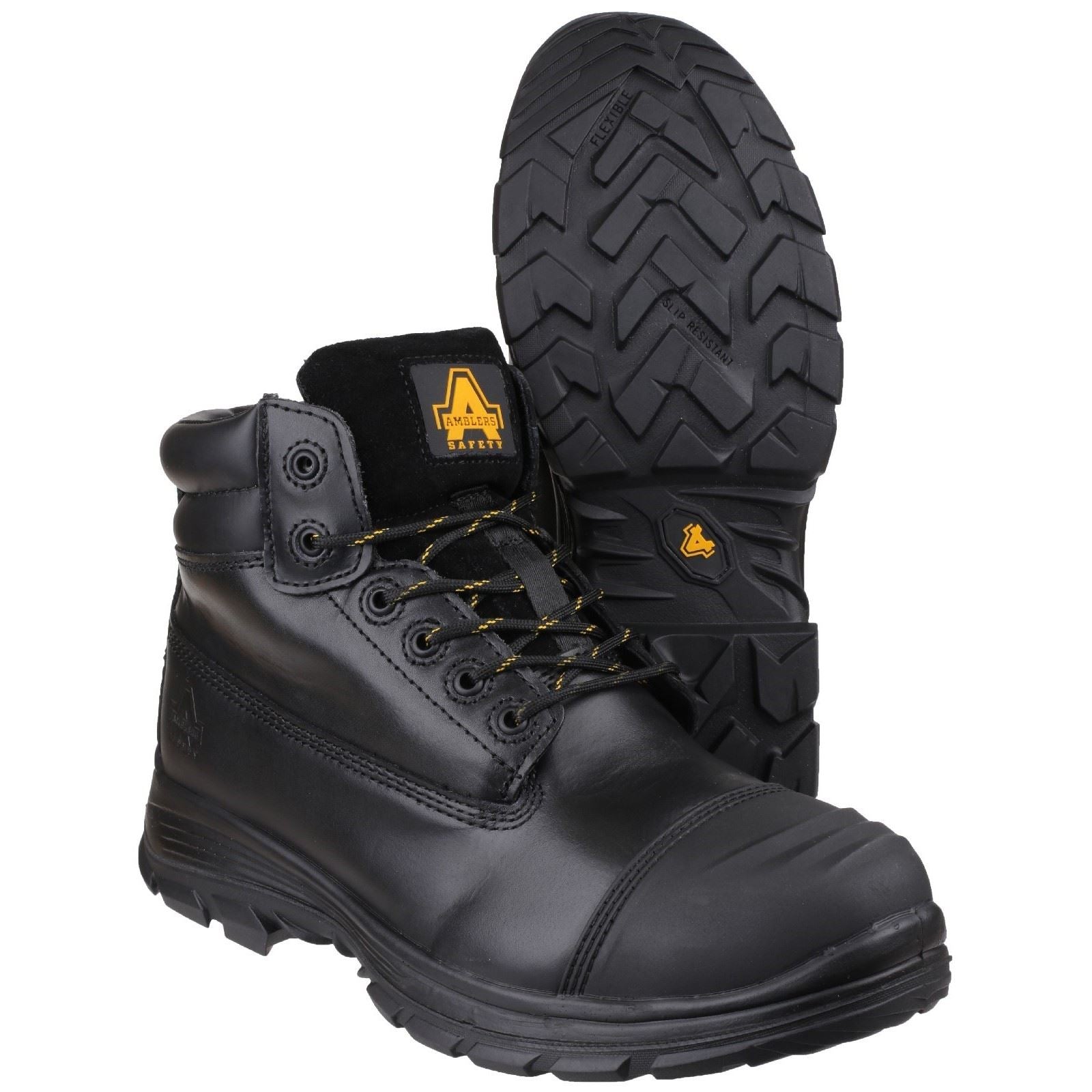 Amblers Safety Men's FS301 Brecon Metatarsal Guard Safety Boot in Black